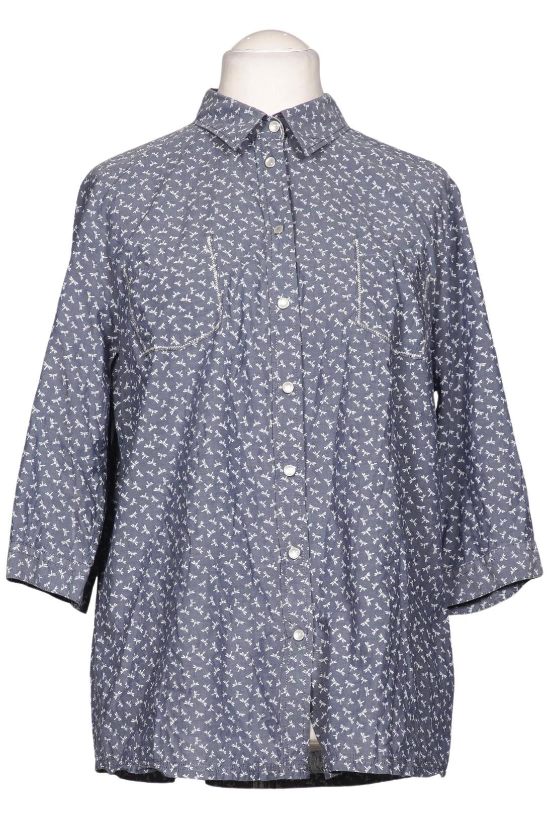 

Ulla Popken Damen Bluse, blau, Gr. 42