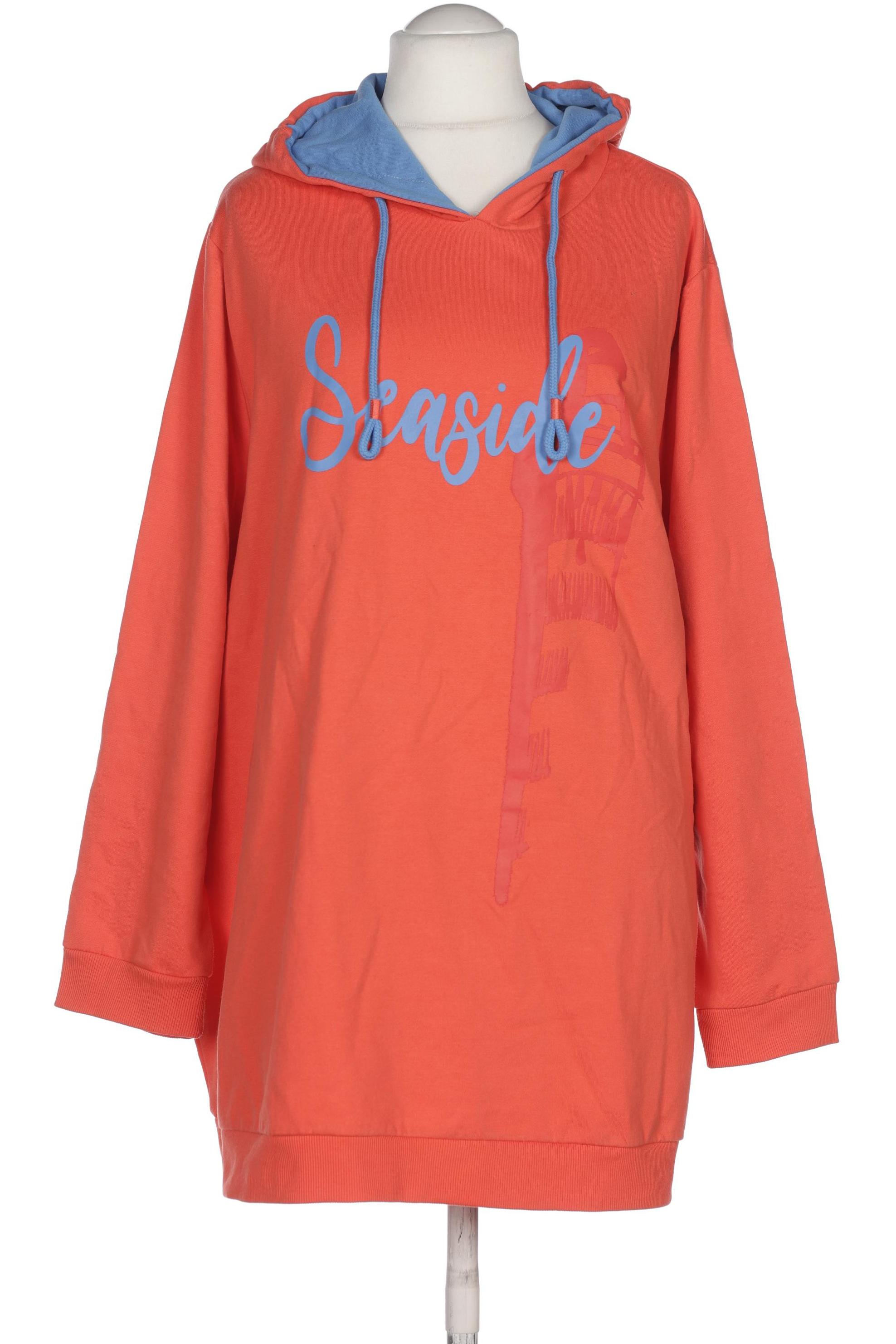 

Ulla Popken Damen Kapuzenpullover, orange, Gr. 58