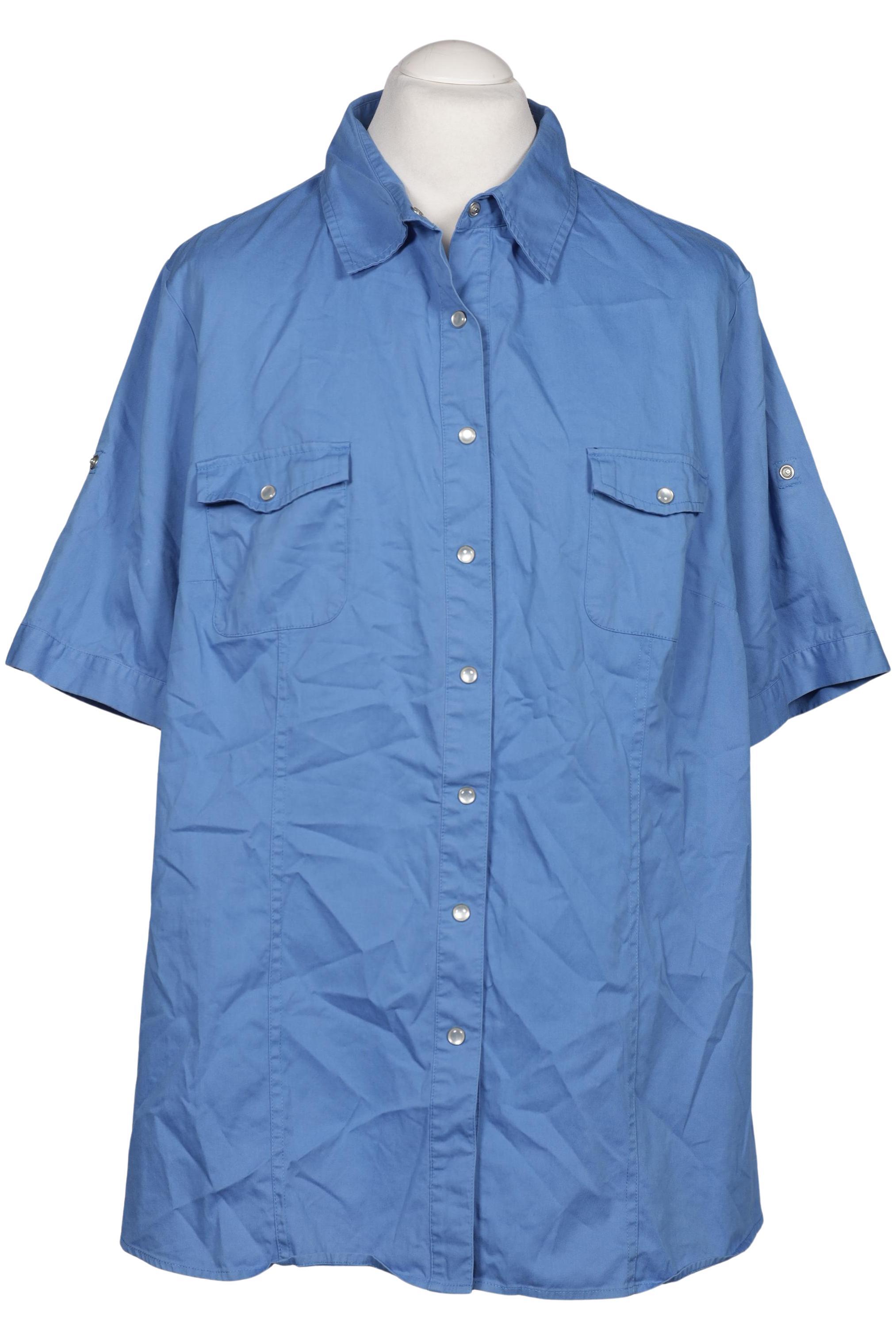 

Ulla Popken Damen Bluse, blau, Gr. 54