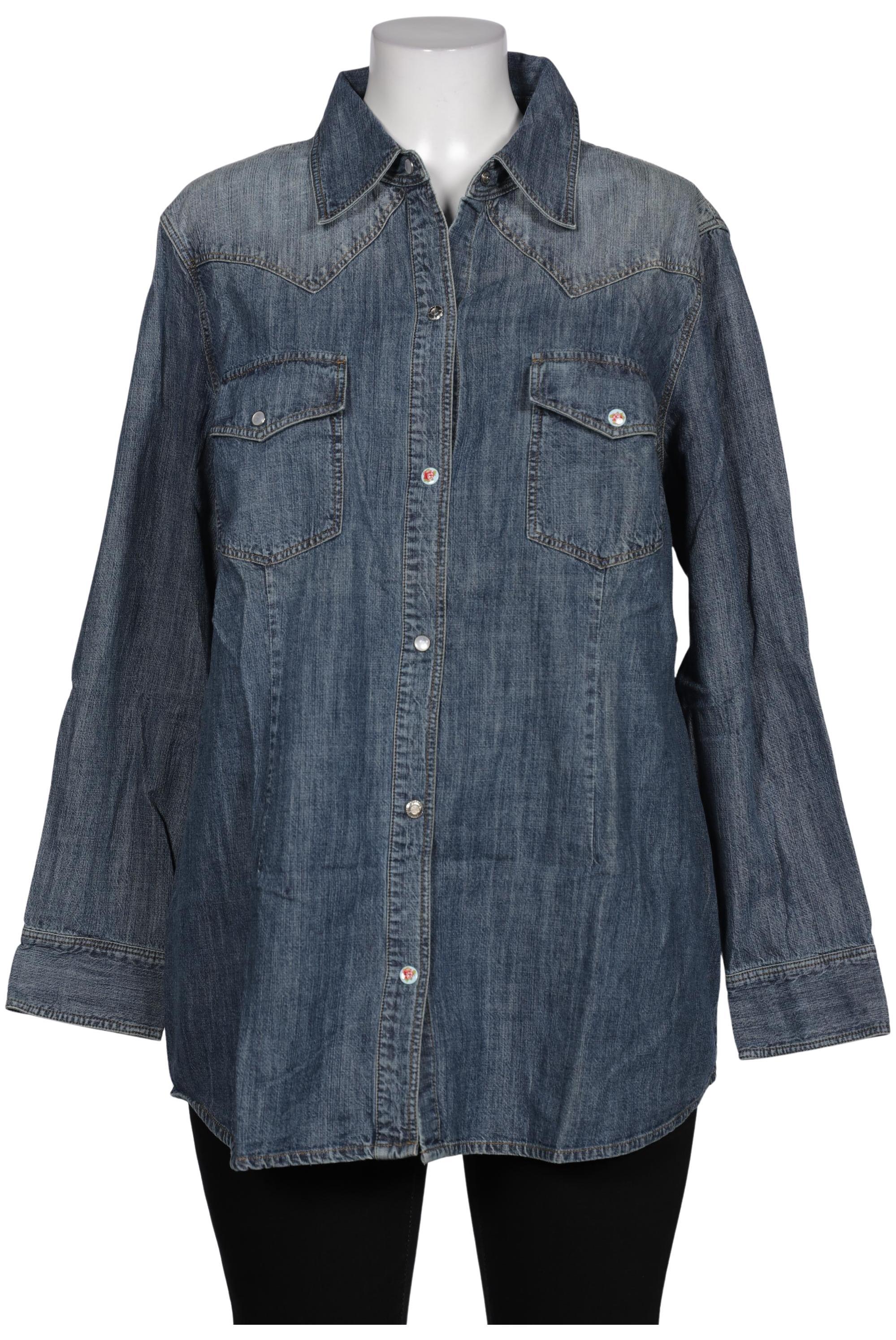 

Ulla Popken Damen Bluse, blau, Gr. 46
