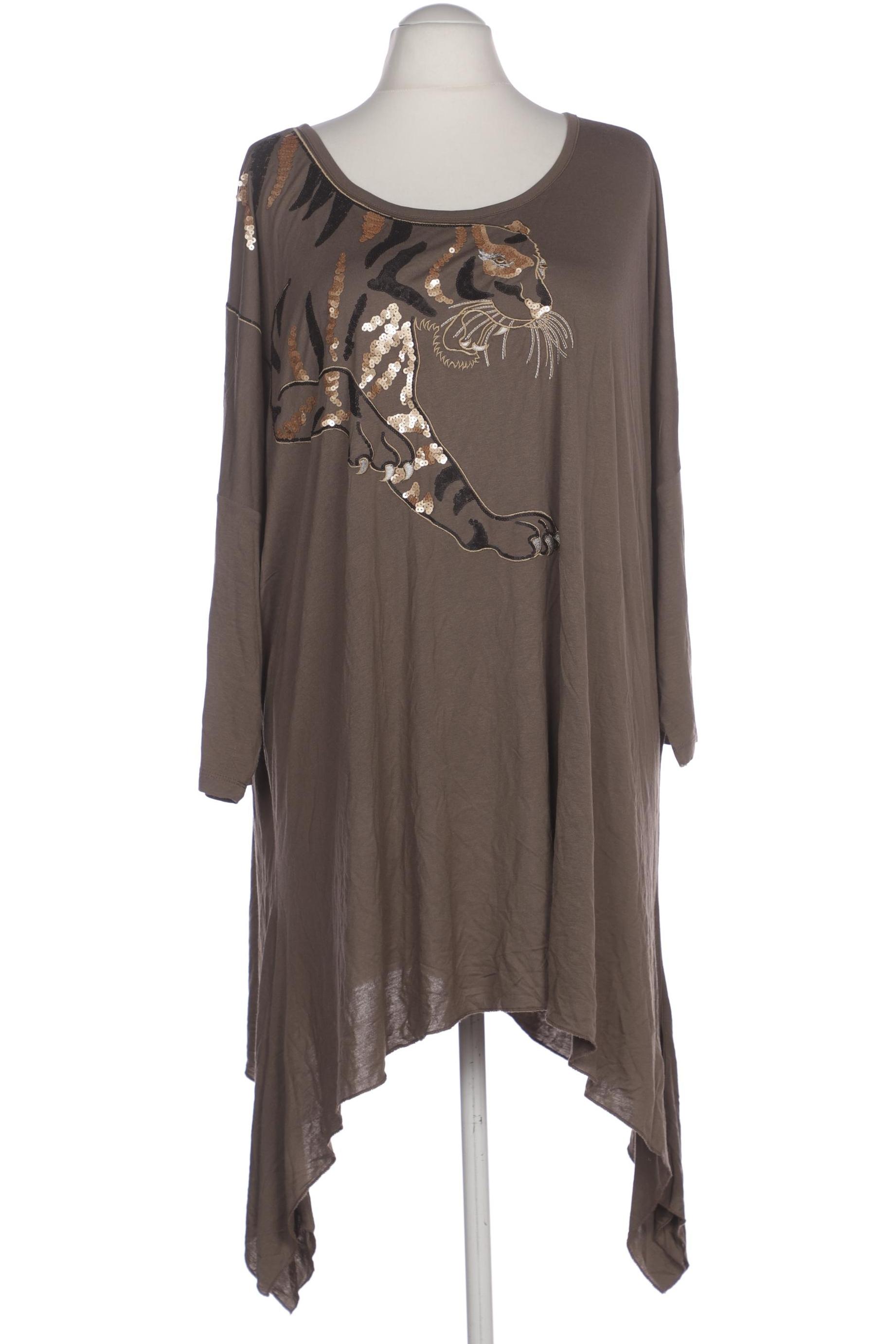 

Ulla Popken Damen Langarmshirt, braun, Gr. 54