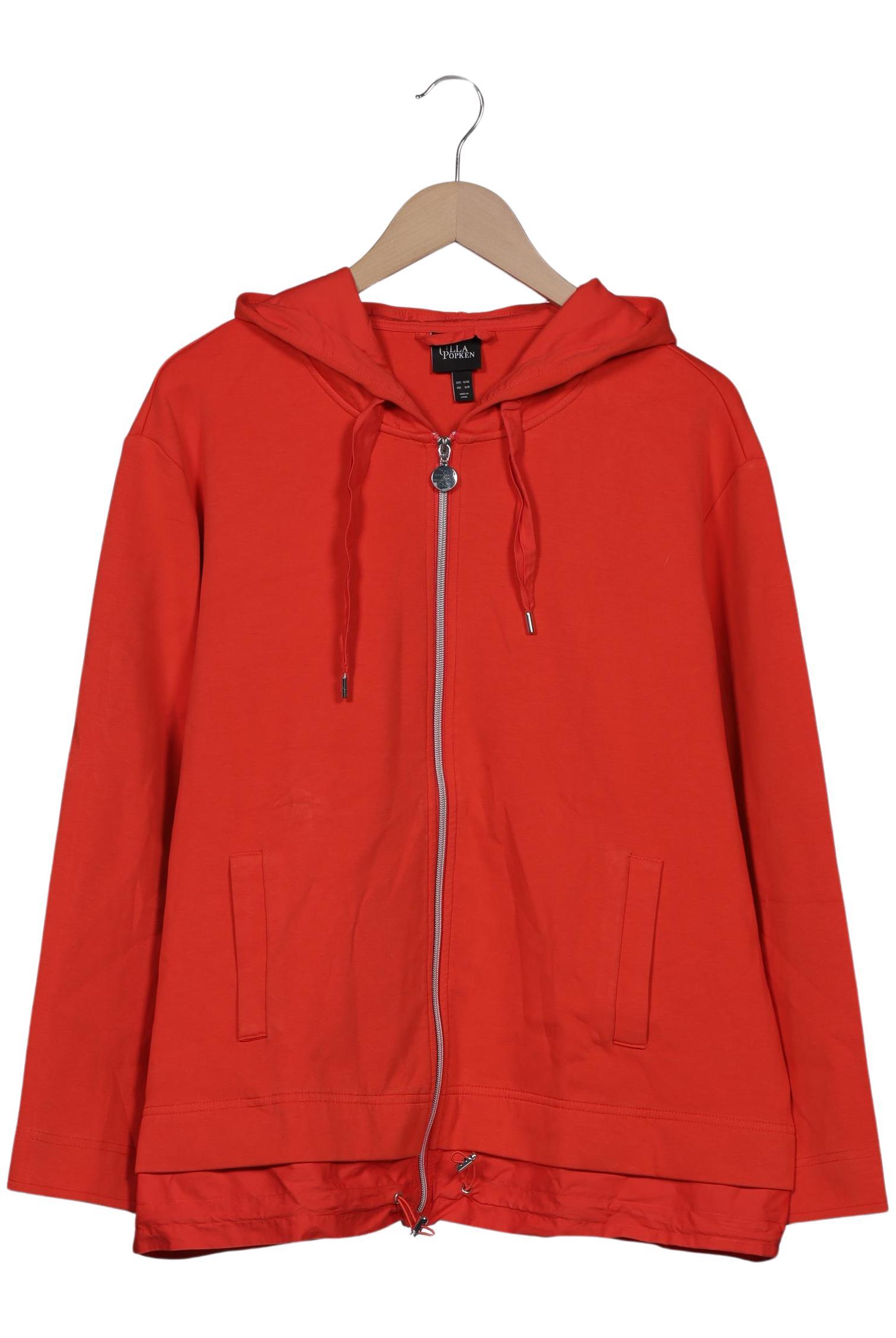

Ulla Popken Damen Kapuzenpullover, rot, Gr. 46