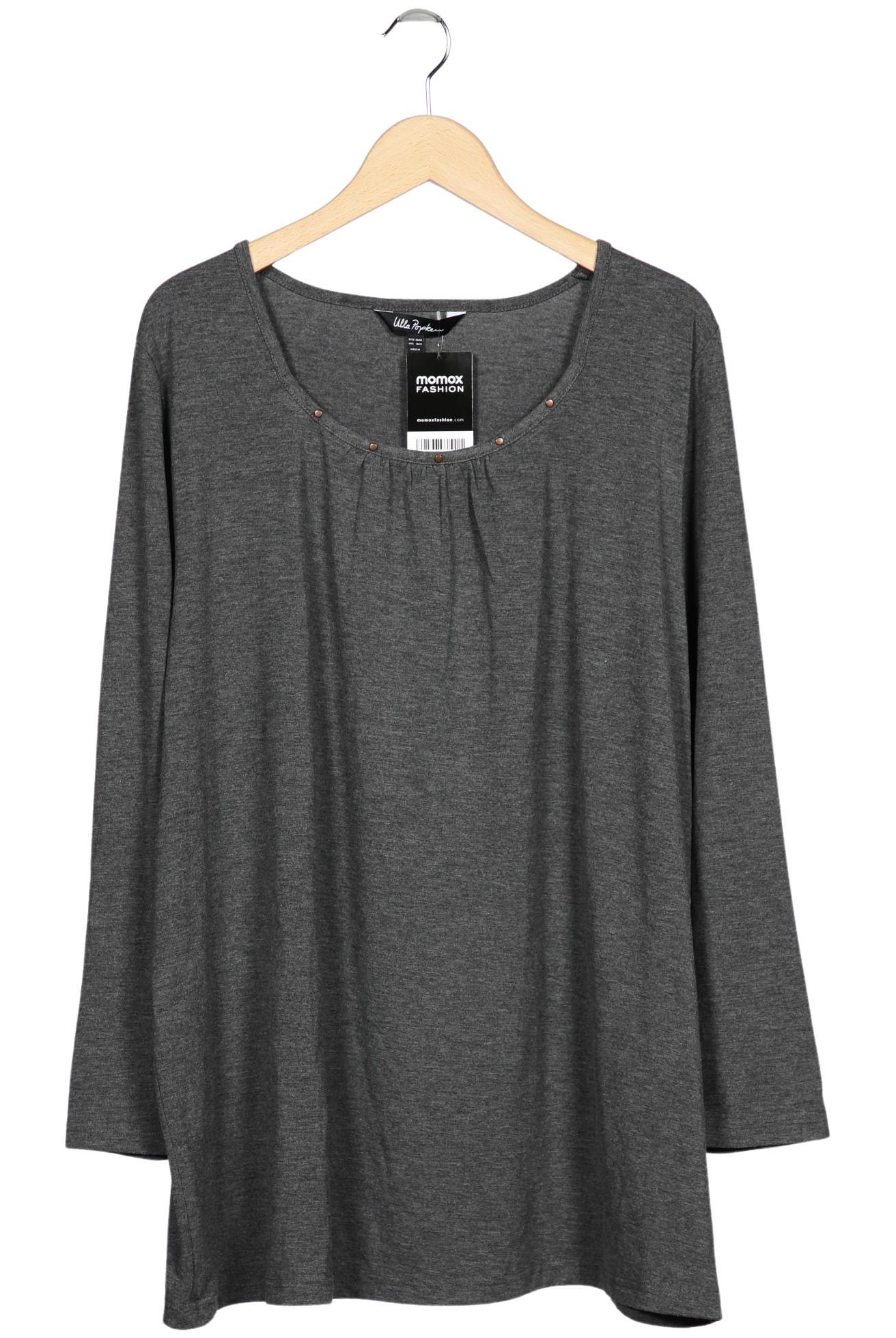 

Ulla Popken Damen Langarmshirt, grau, Gr. 46