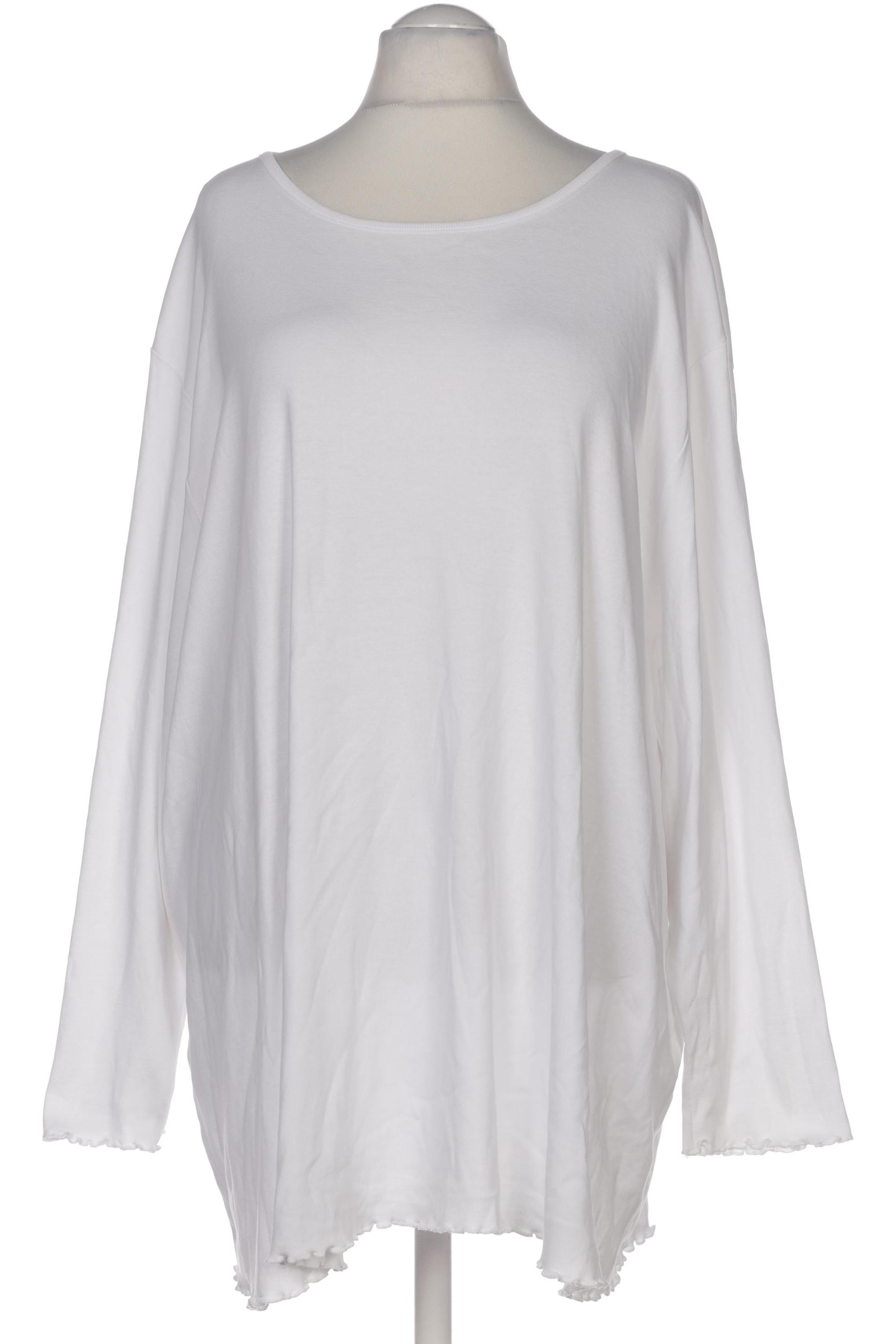 

Ulla Popken Damen Langarmshirt, weiß, Gr. 58