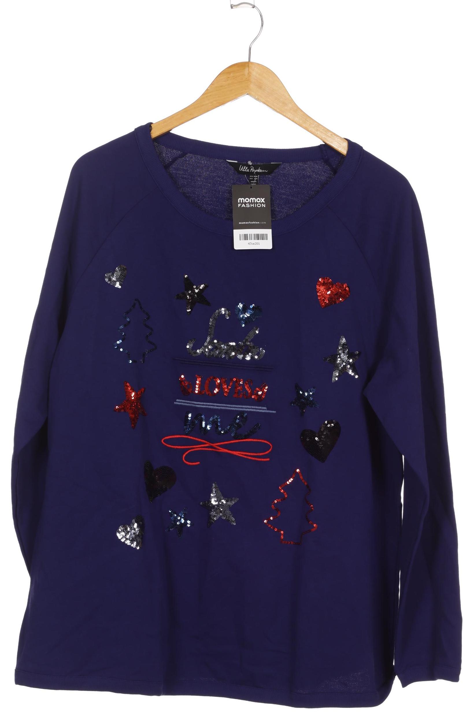 

Ulla Popken Damen Sweatshirt, blau, Gr. 46
