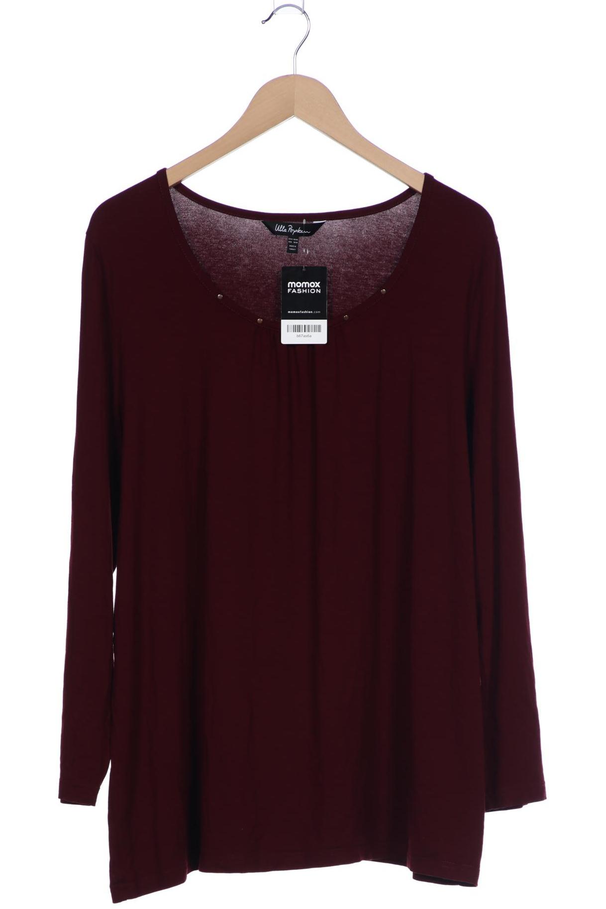 

Ulla Popken Damen Langarmshirt, bordeaux, Gr. 46