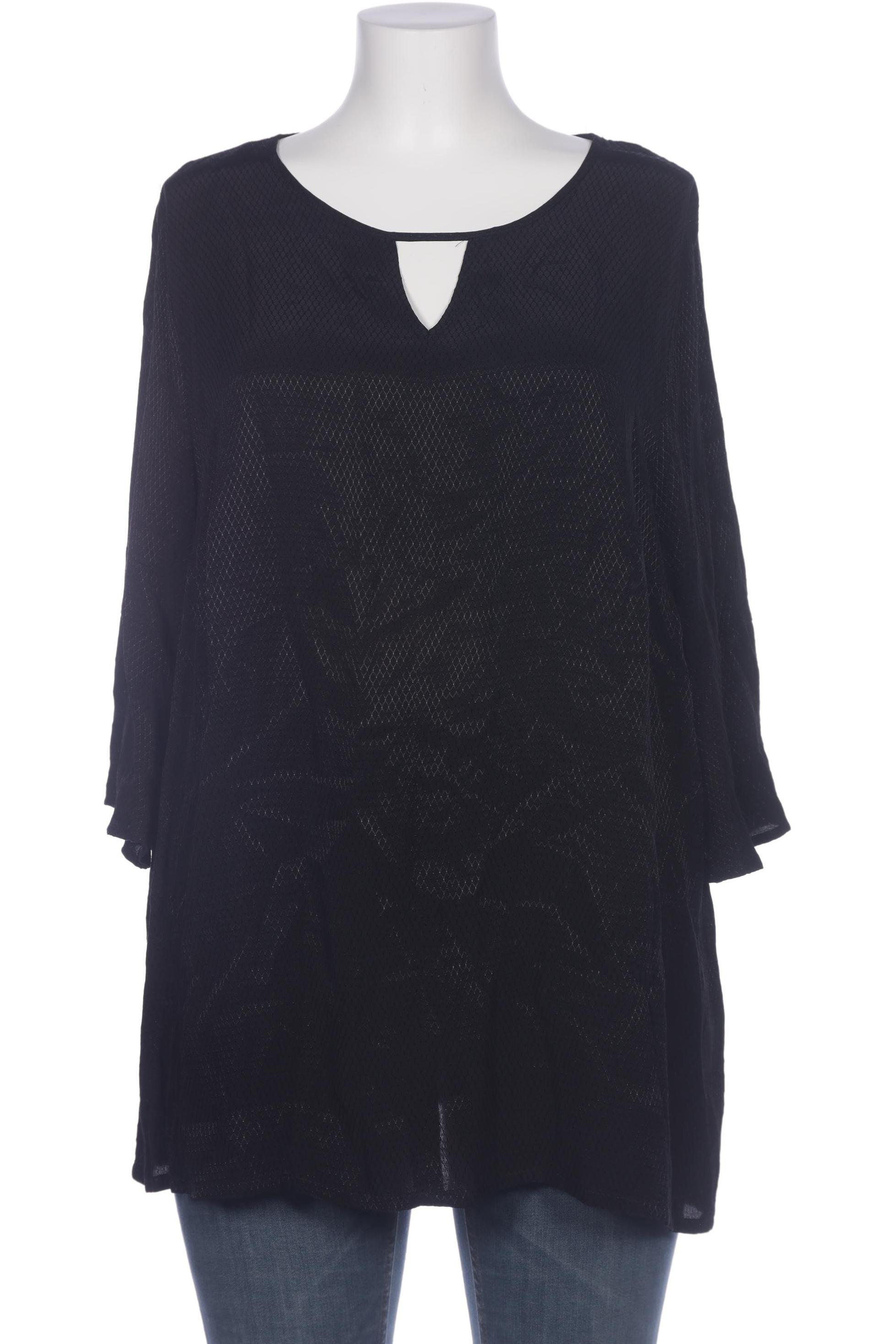 

Ulla Popken Damen Bluse, schwarz, Gr. 46