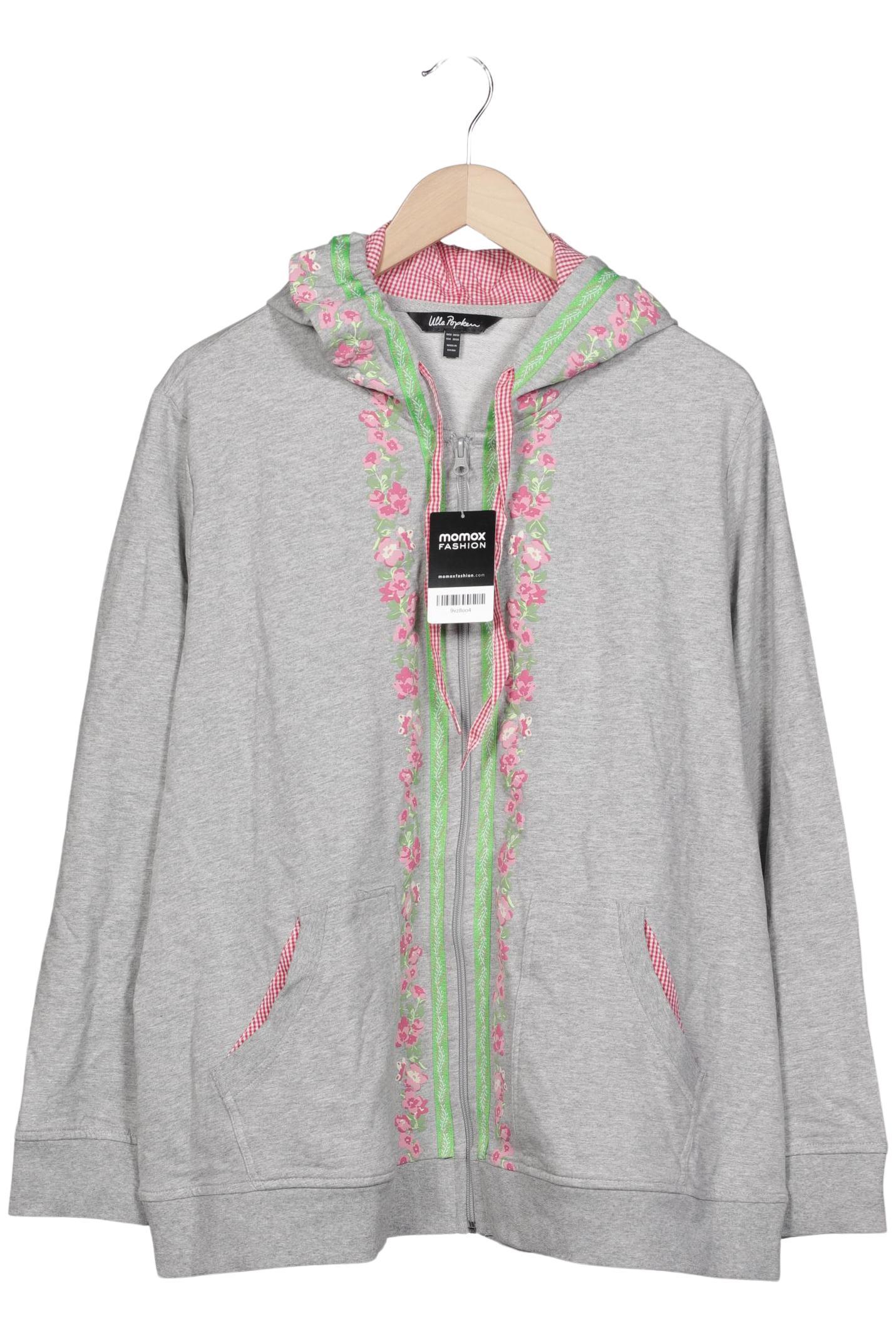 

Ulla Popken Damen Kapuzenpullover, grau, Gr. 50