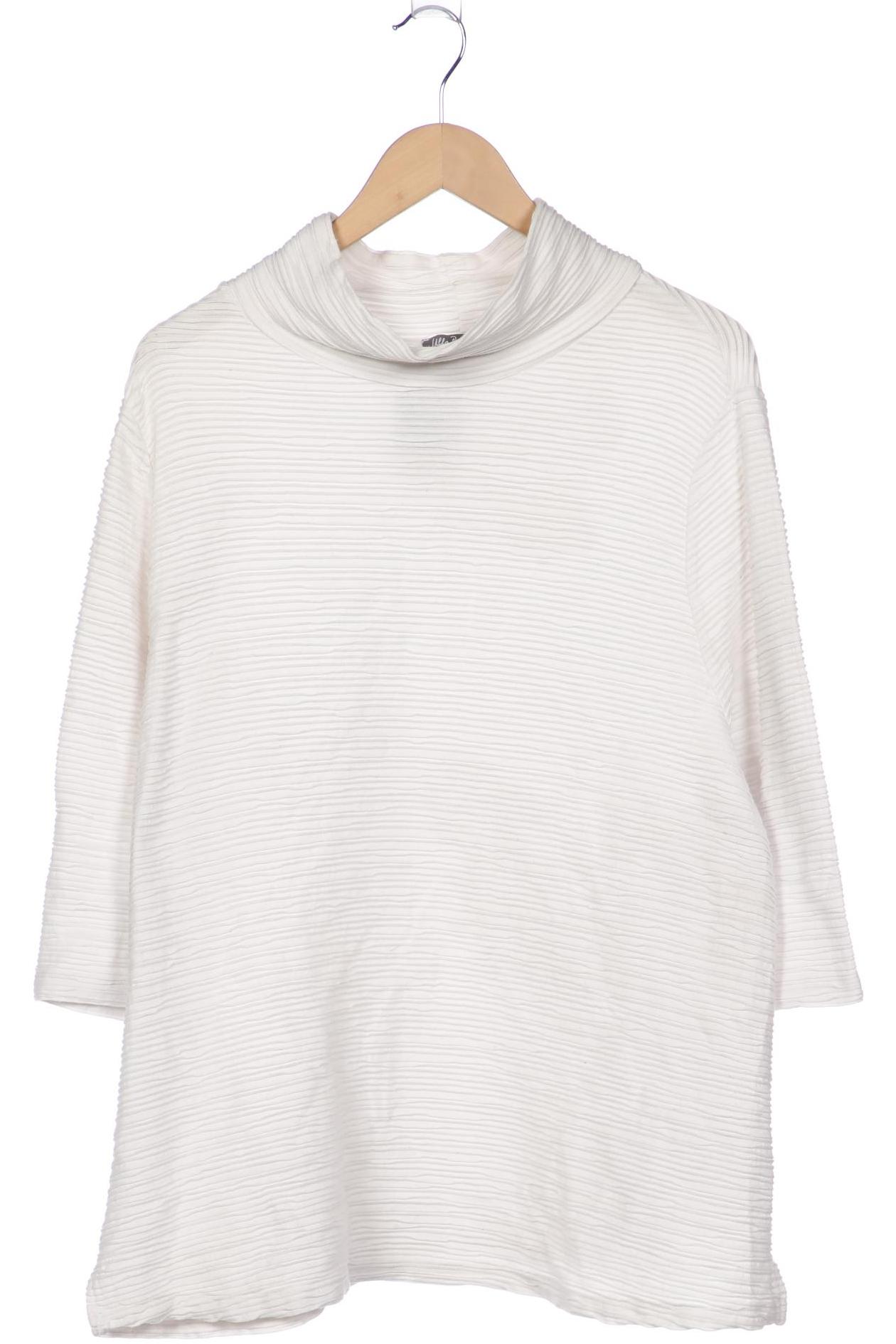 

Ulla Popken Damen Langarmshirt, weiß