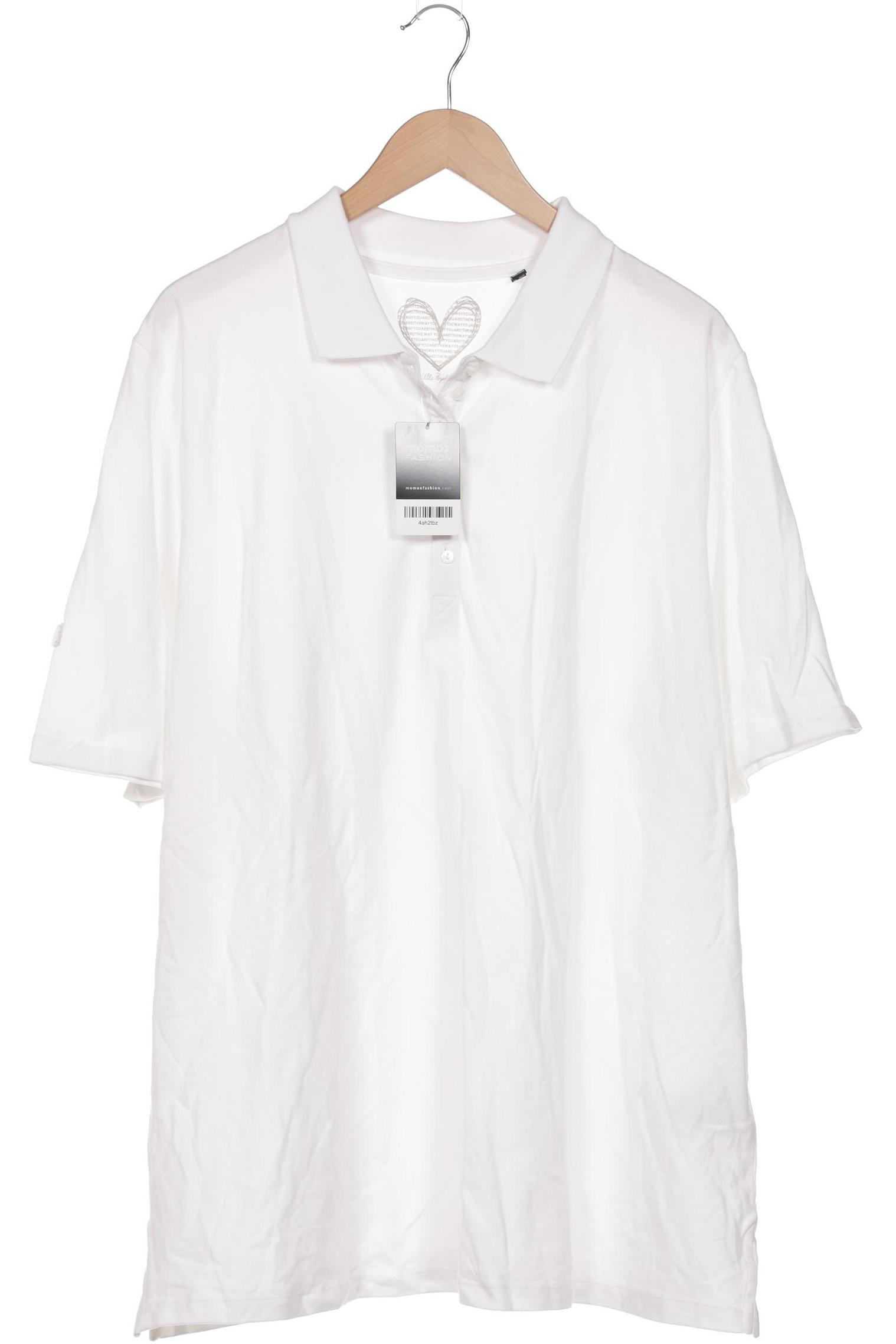 

Ulla Popken Damen Poloshirt, weiß, Gr. 50