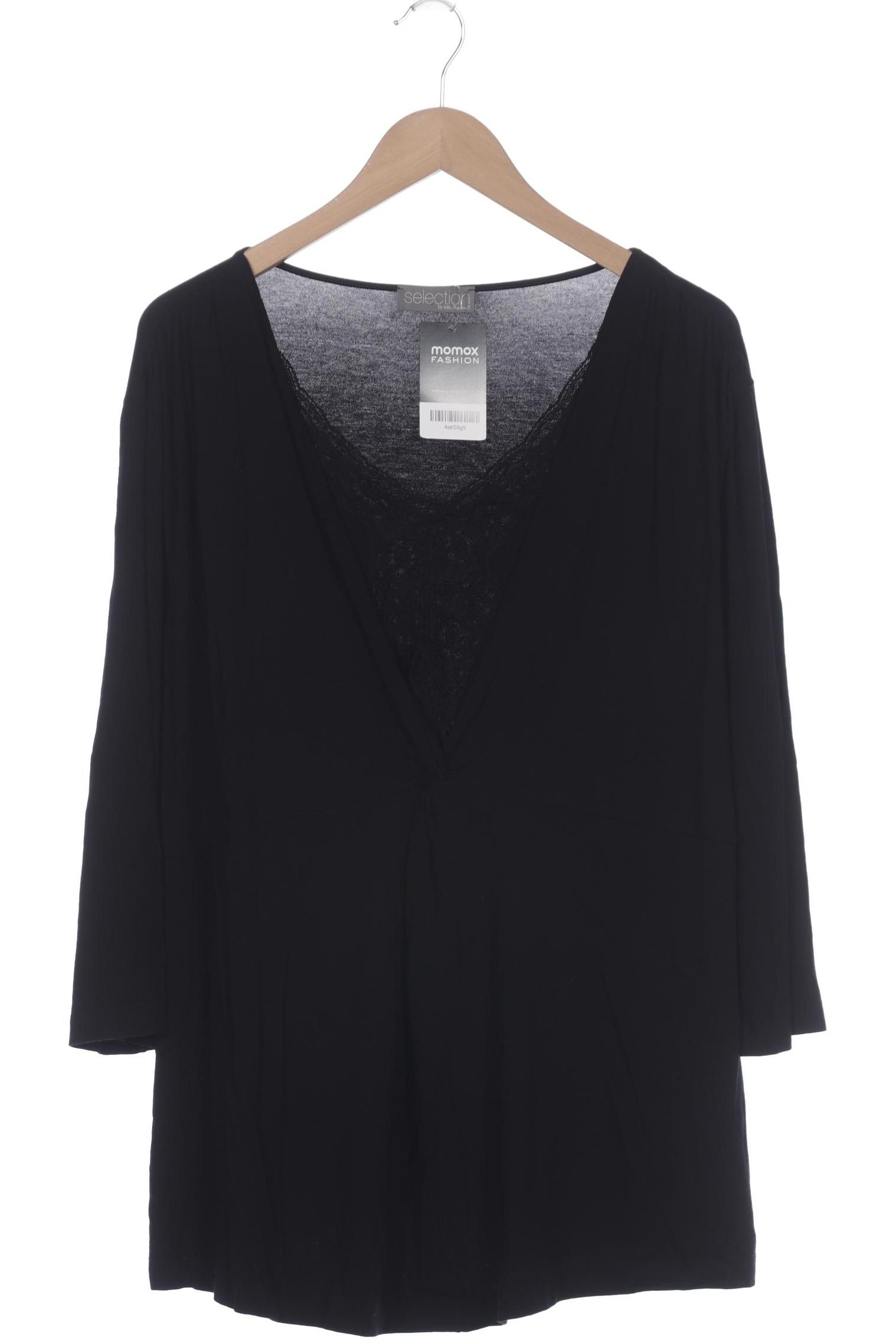 

Ulla Popken Damen Langarmshirt, schwarz, Gr. 46