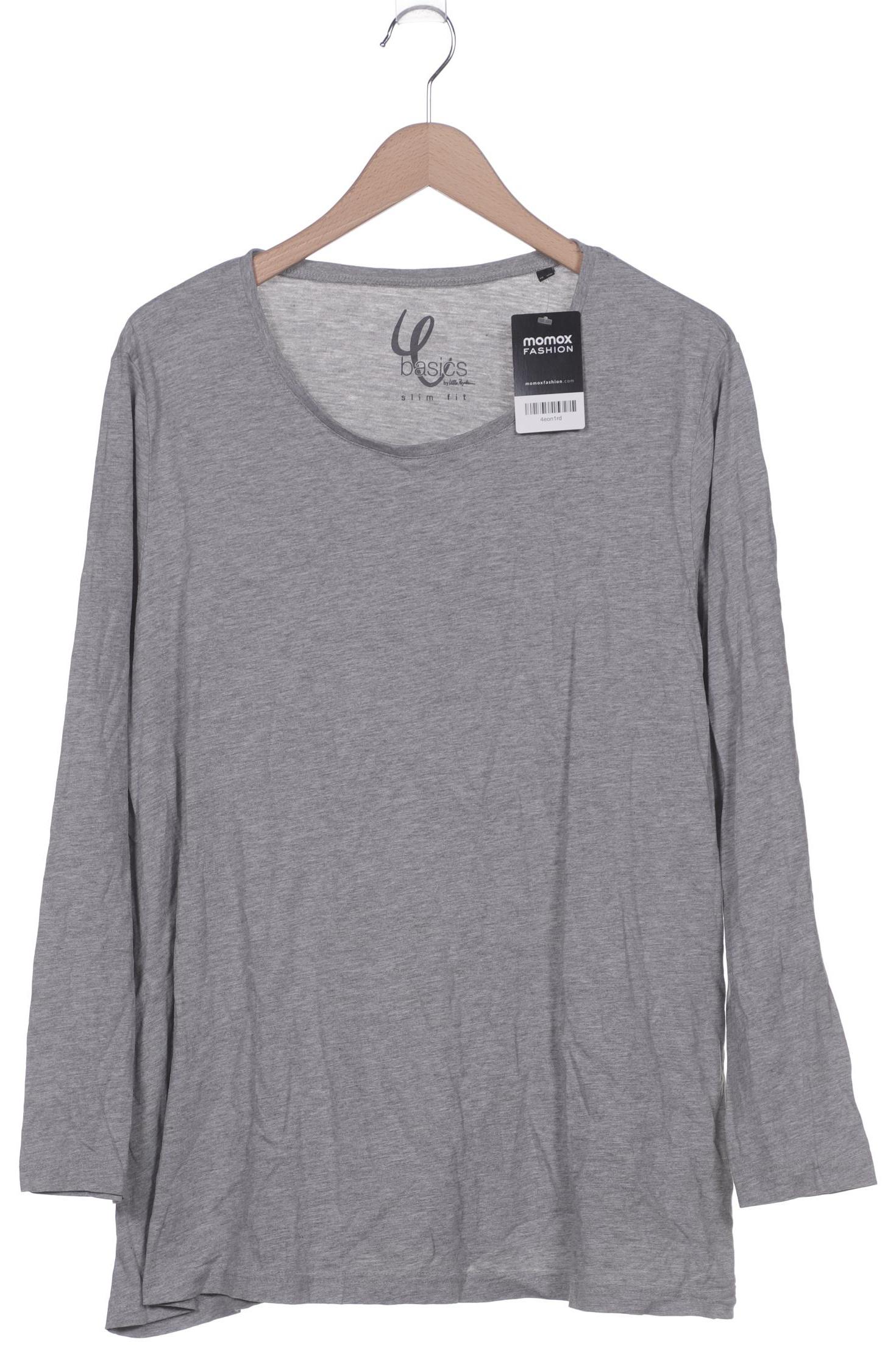 

Ulla Popken Damen Langarmshirt, grau, Gr. 50