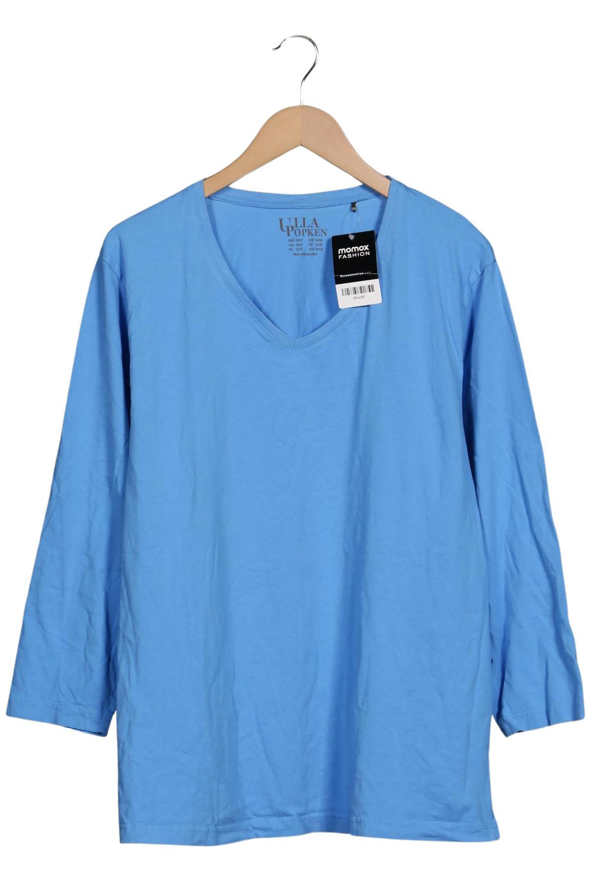 

Ulla Popken Damen Langarmshirt, blau, Gr. 50