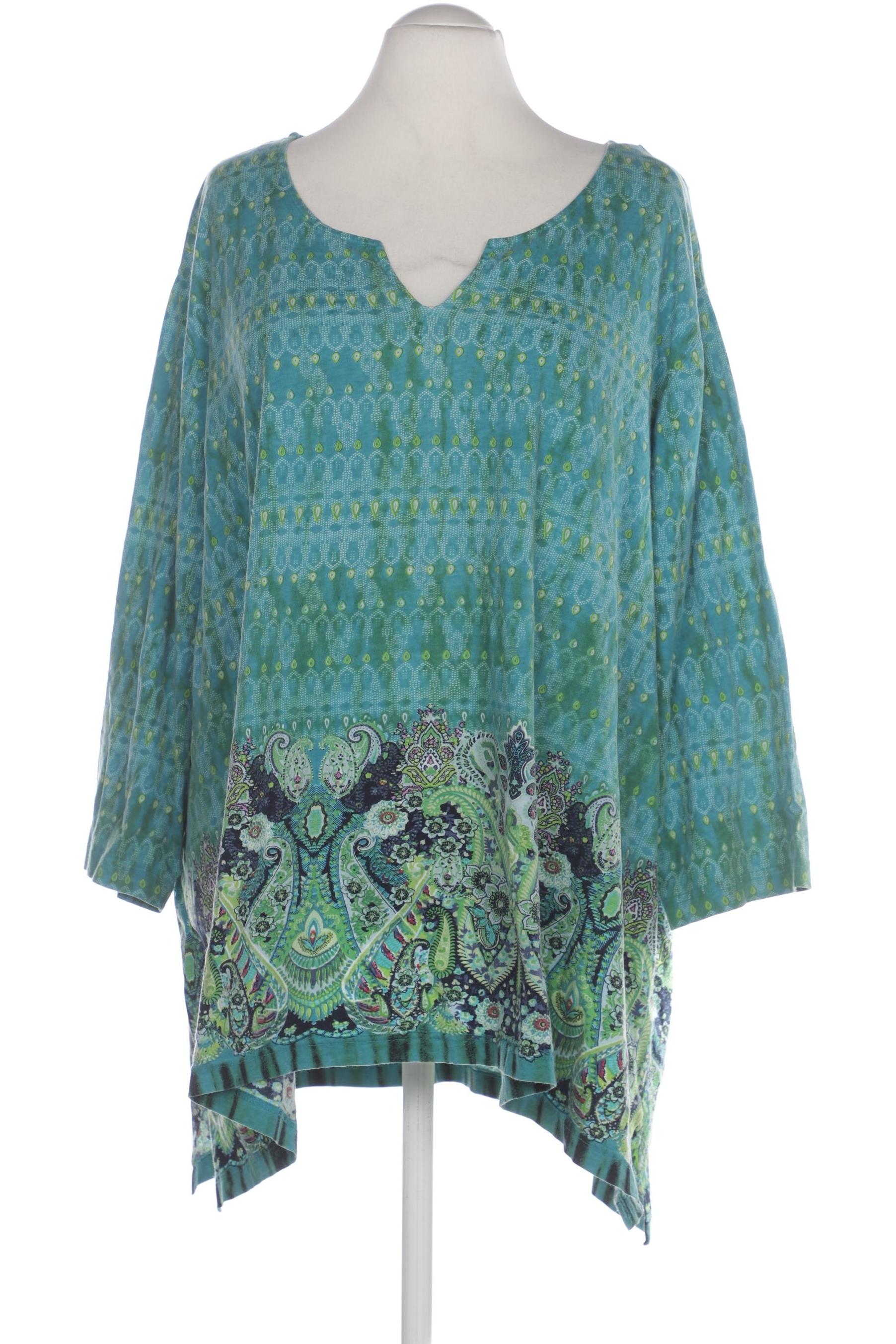 

Ulla Popken Damen Langarmshirt, türkis, Gr. 60