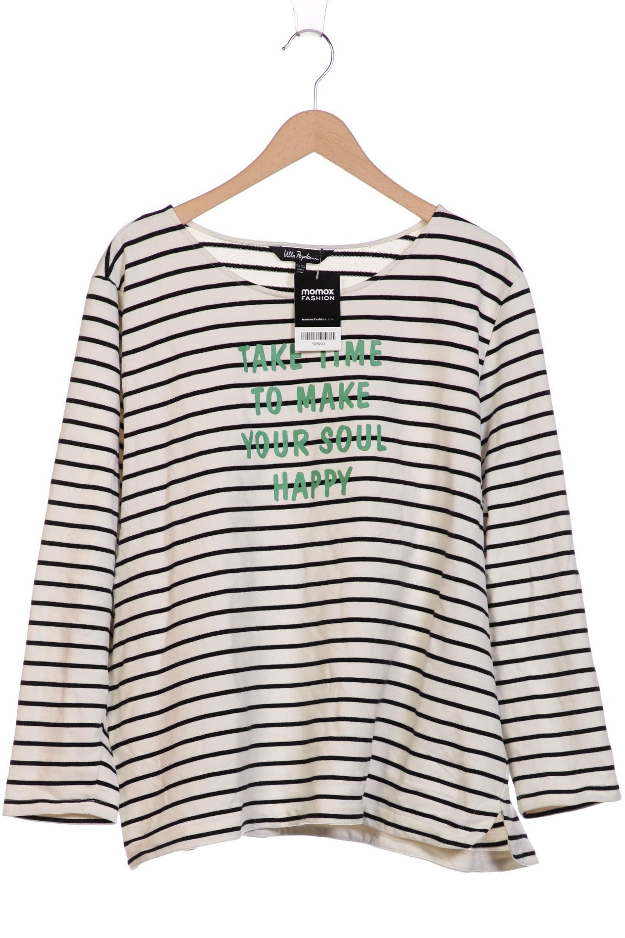 

Ulla Popken Damen Sweatshirt, weiß, Gr. 50