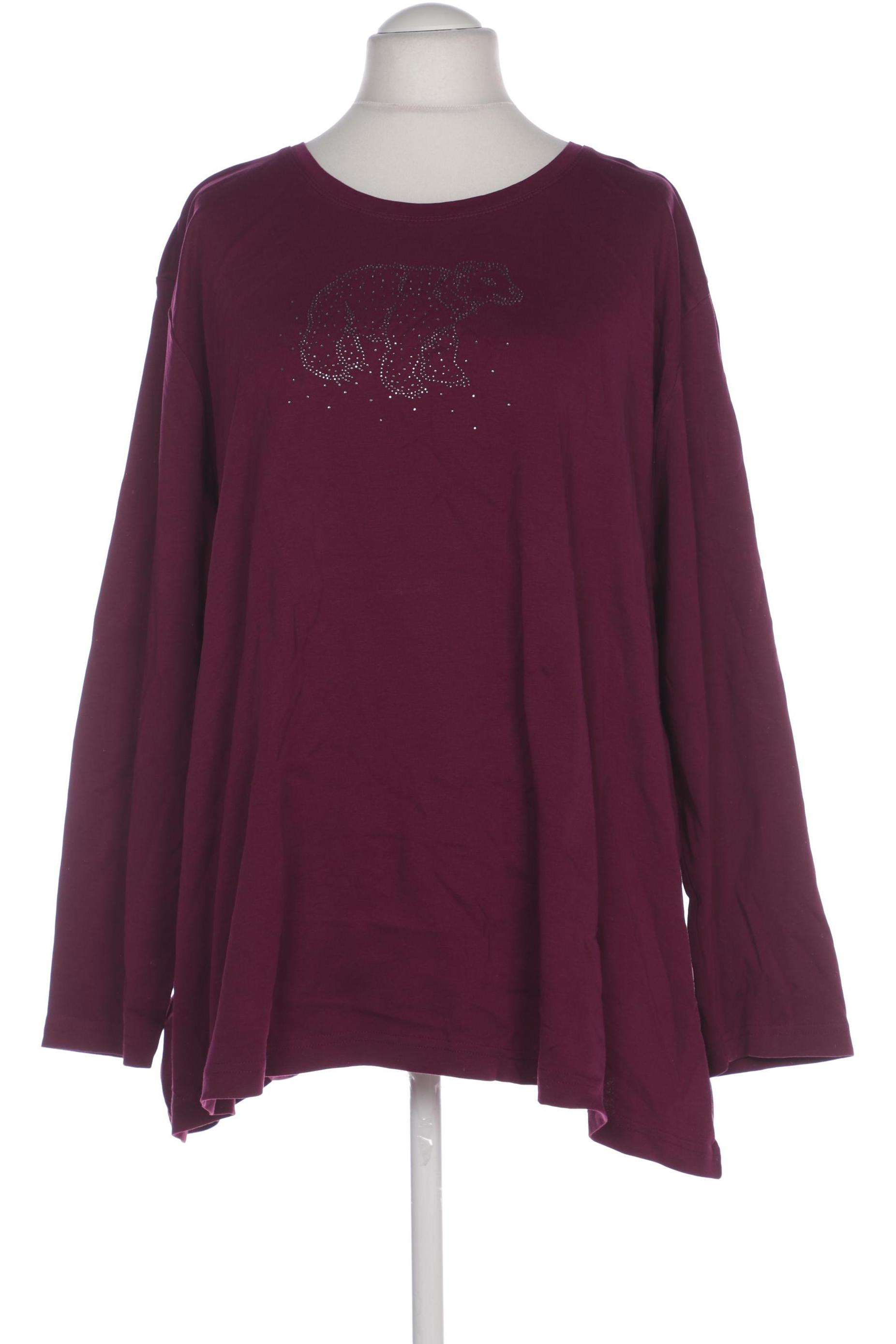 

Ulla Popken Damen Langarmshirt, bordeaux, Gr. 54