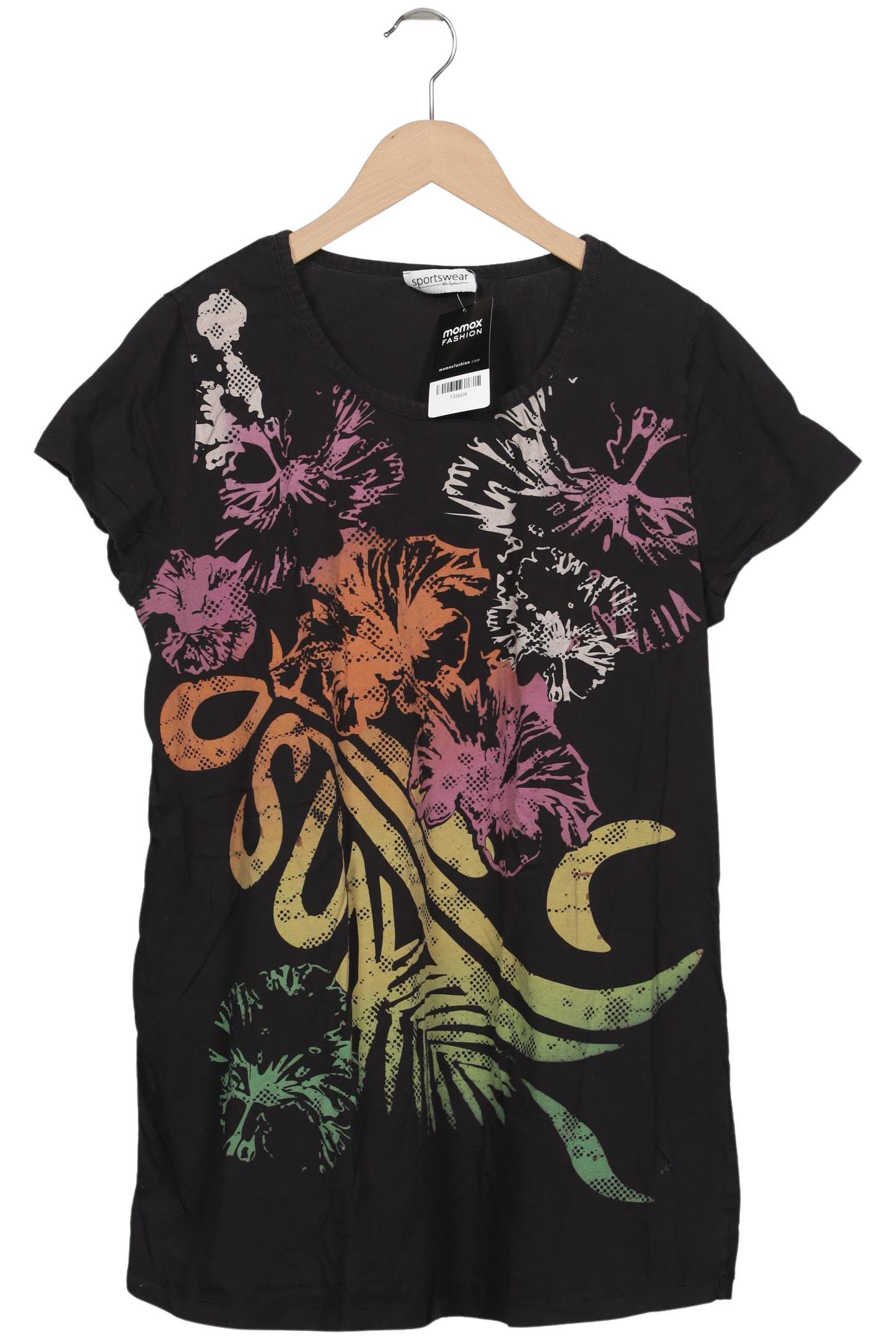 

Ulla Popken Damen T-Shirt, schwarz, Gr. 46