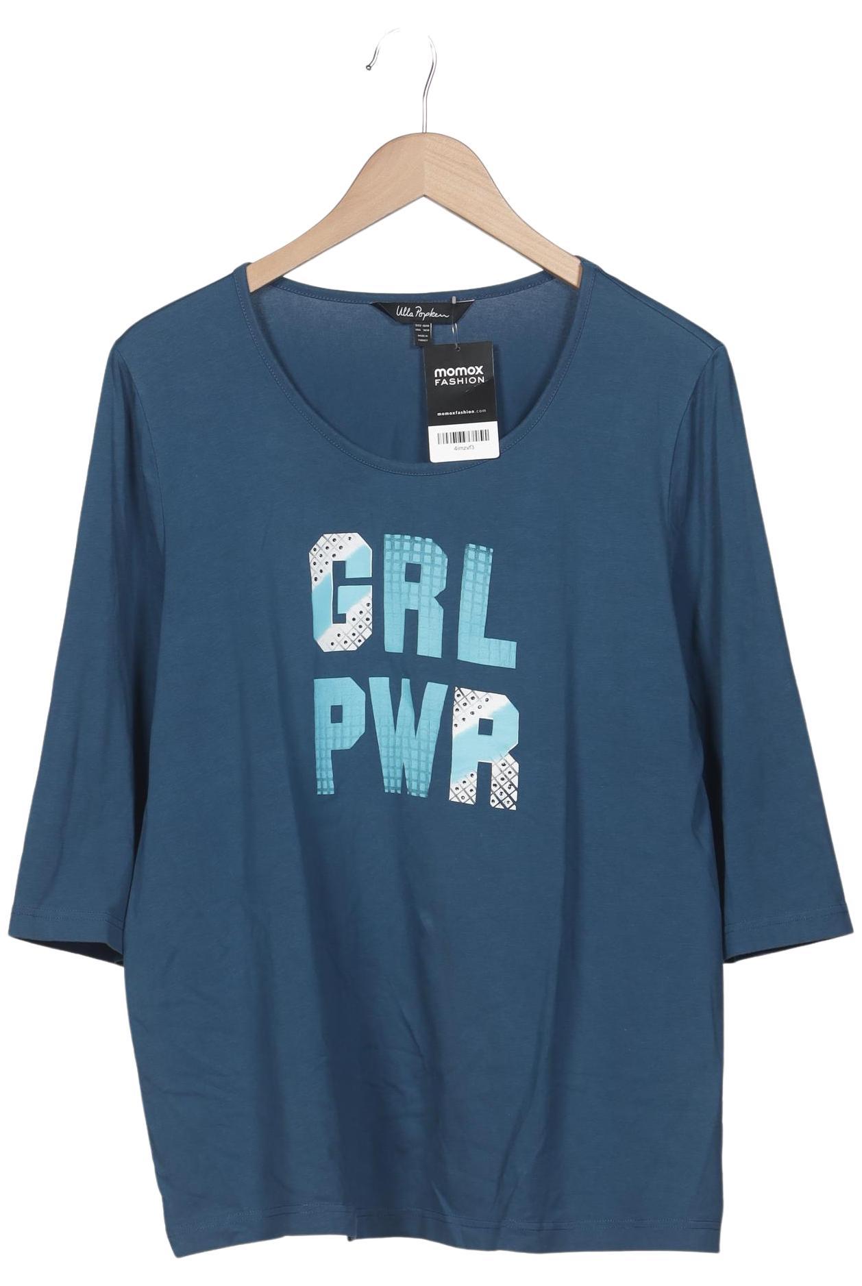 

Ulla Popken Damen Langarmshirt, blau, Gr. 46