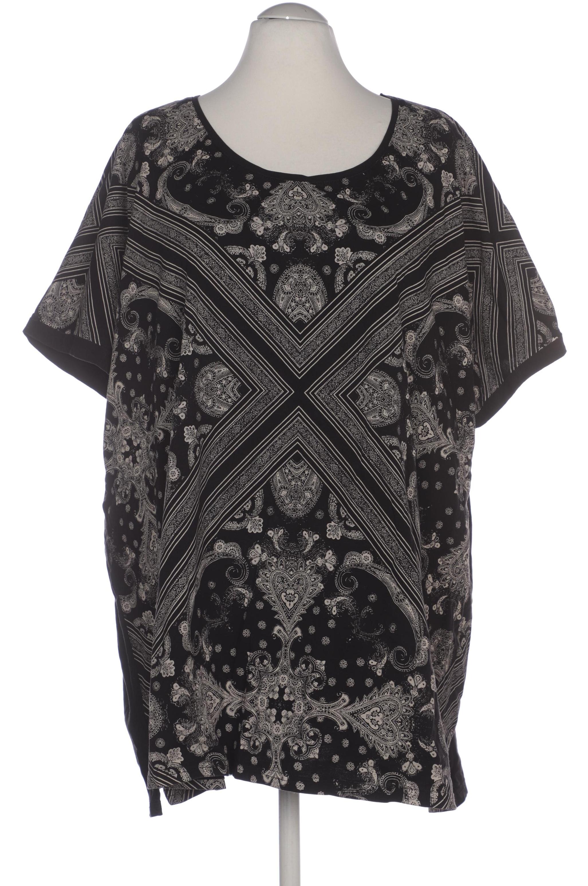 

Ulla Popken Damen T-Shirt, schwarz, Gr. 58