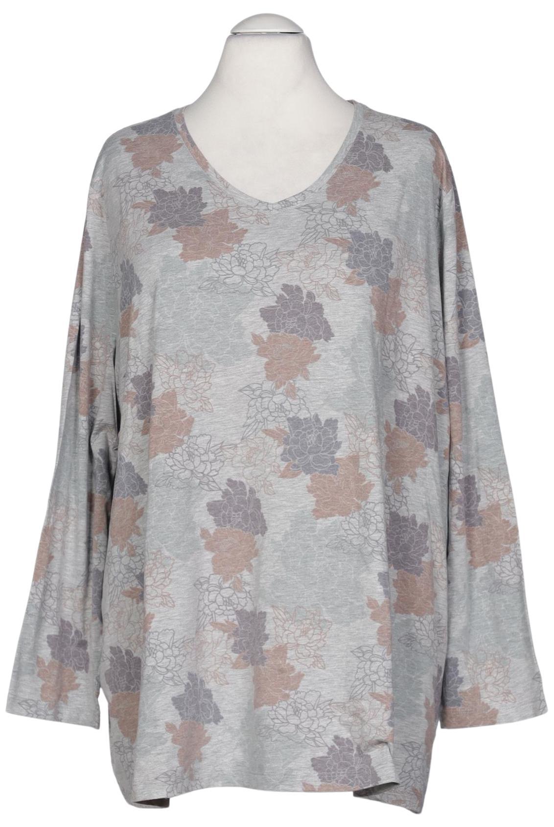 

Ulla Popken Damen Langarmshirt, grau, Gr. 58