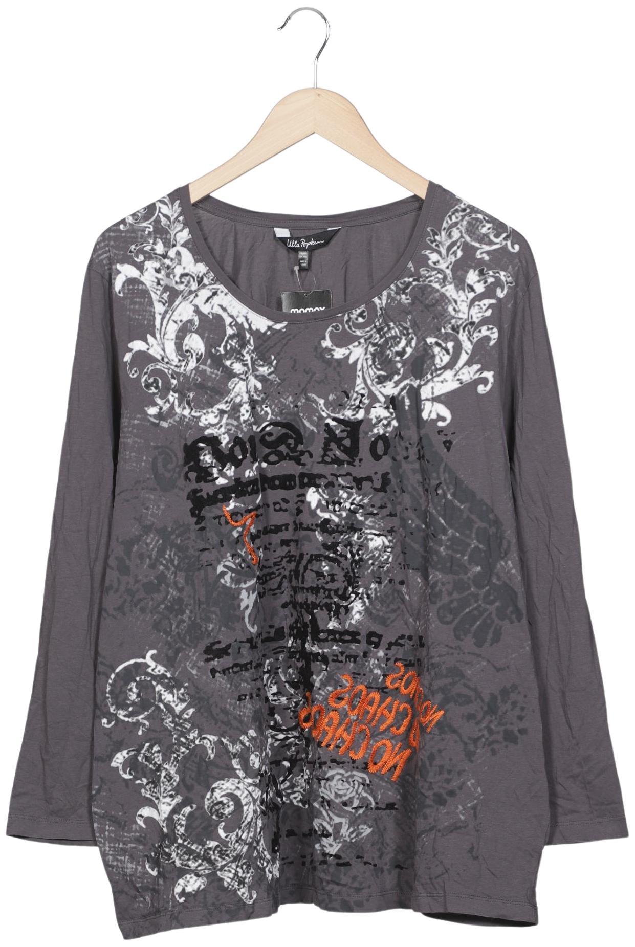 

Ulla Popken Damen Langarmshirt, grau, Gr. 50