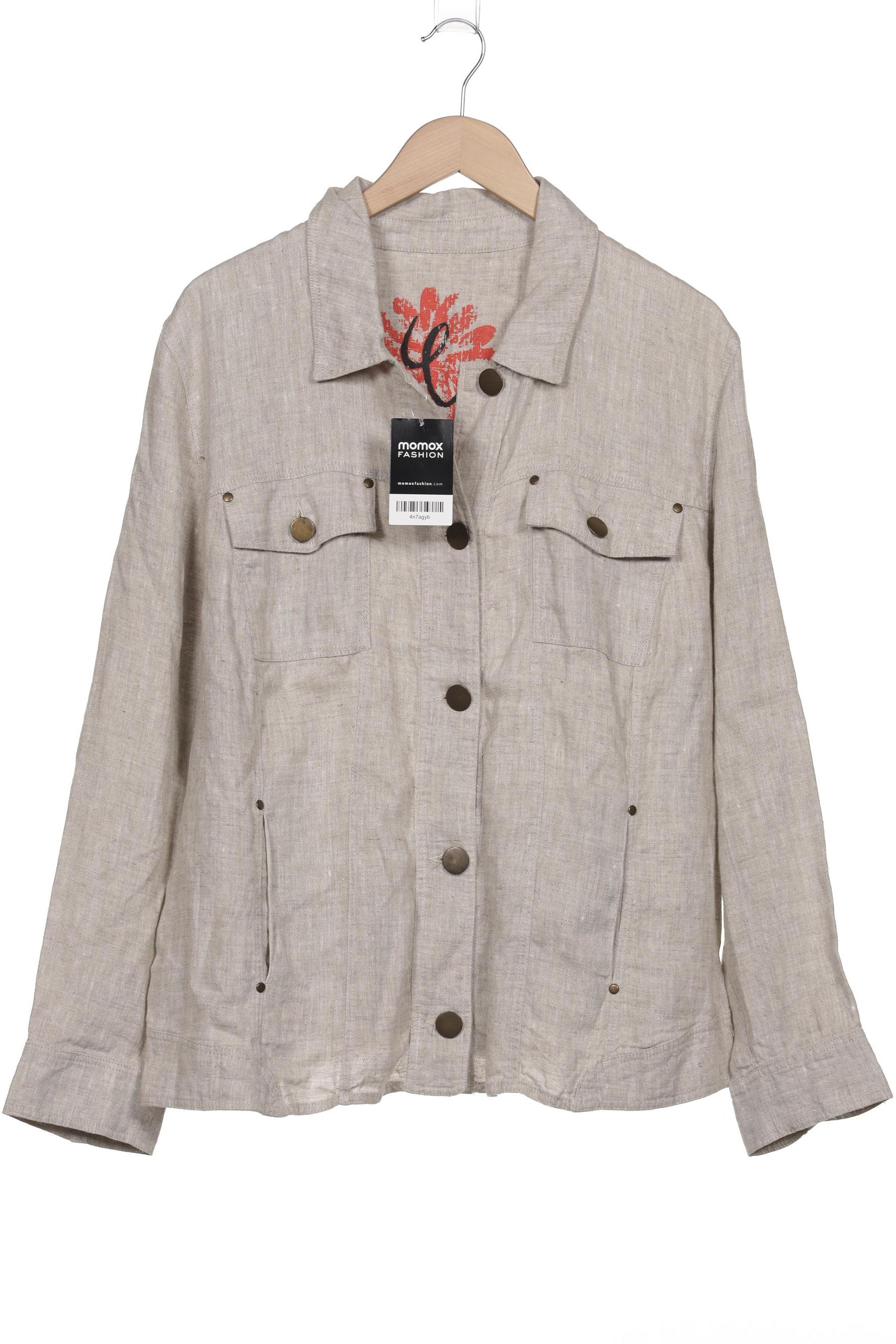 

Ulla Popken Damen Jacke, beige, Gr. 46