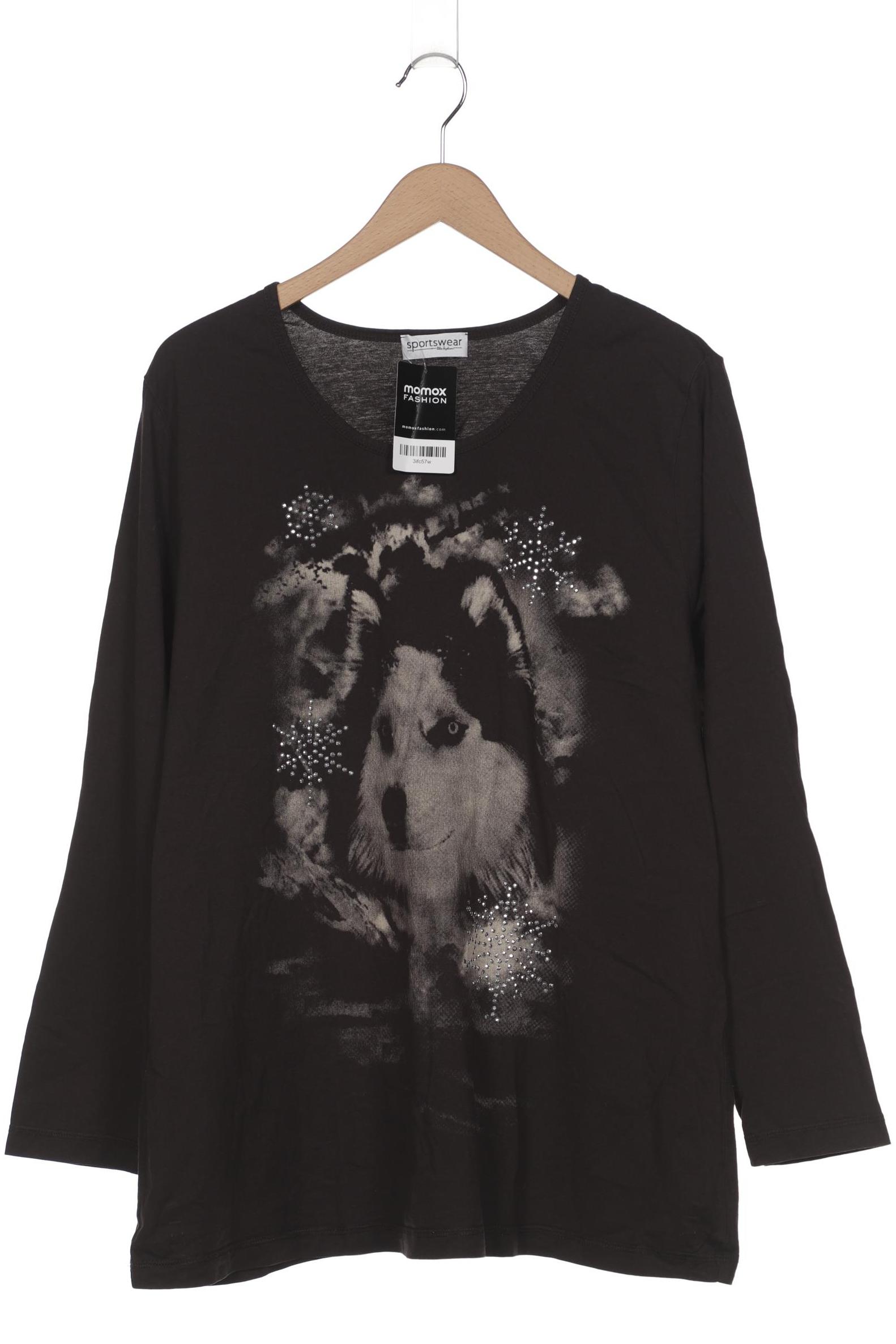 

Ulla Popken Damen Langarmshirt, braun, Gr. 50