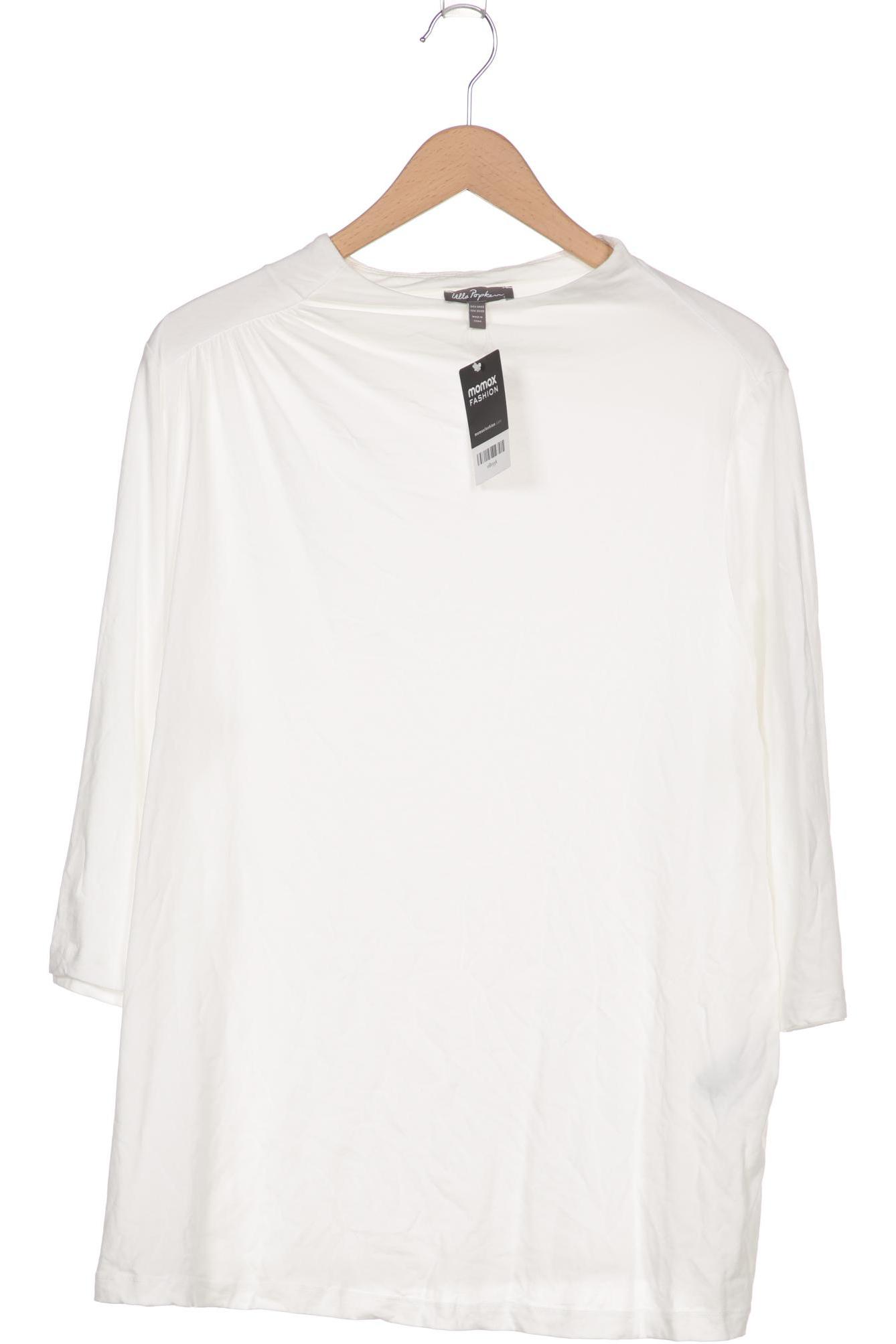 

Ulla Popken Damen Langarmshirt, weiß, Gr. 50