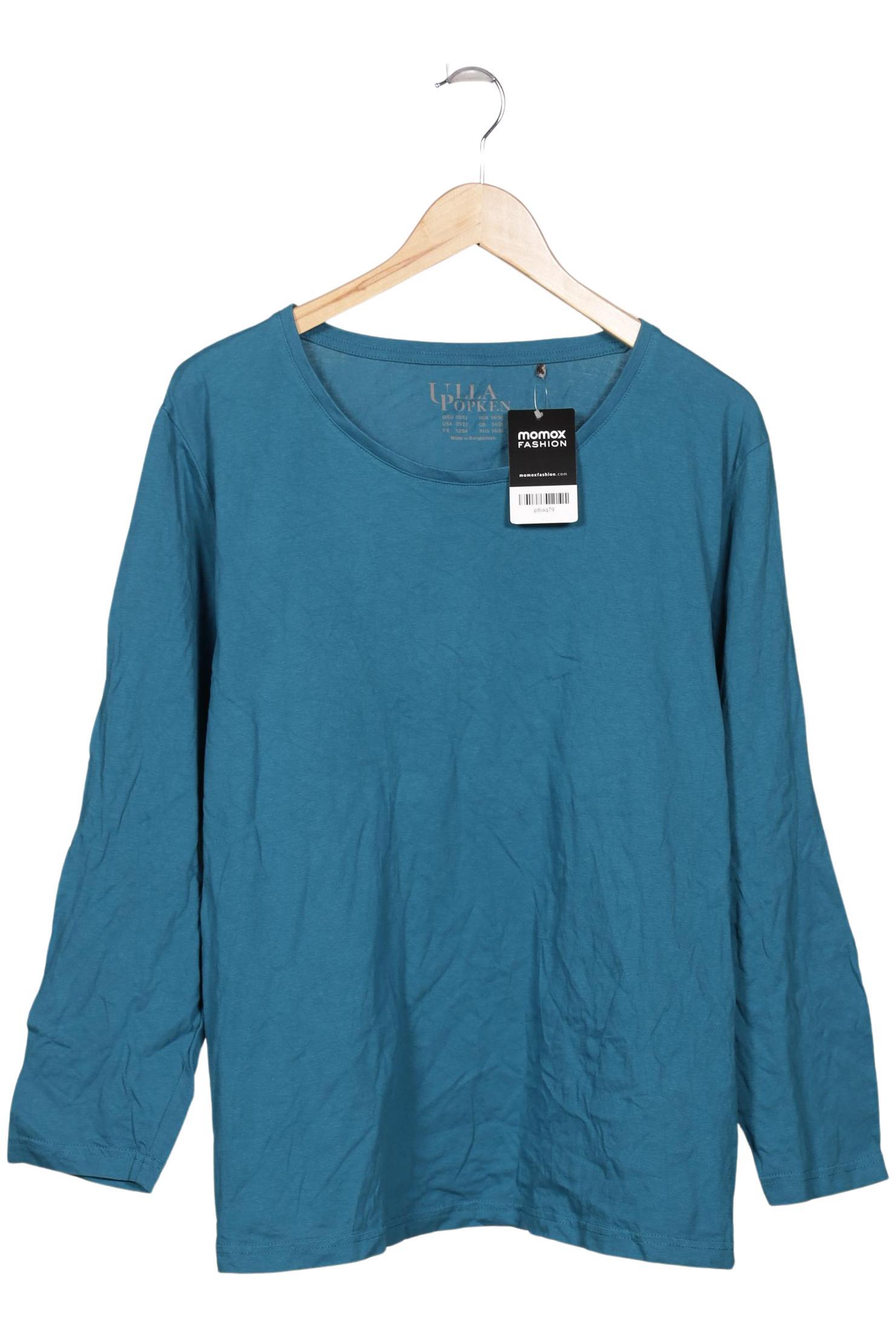 

Ulla Popken Damen Langarmshirt, blau, Gr. 50