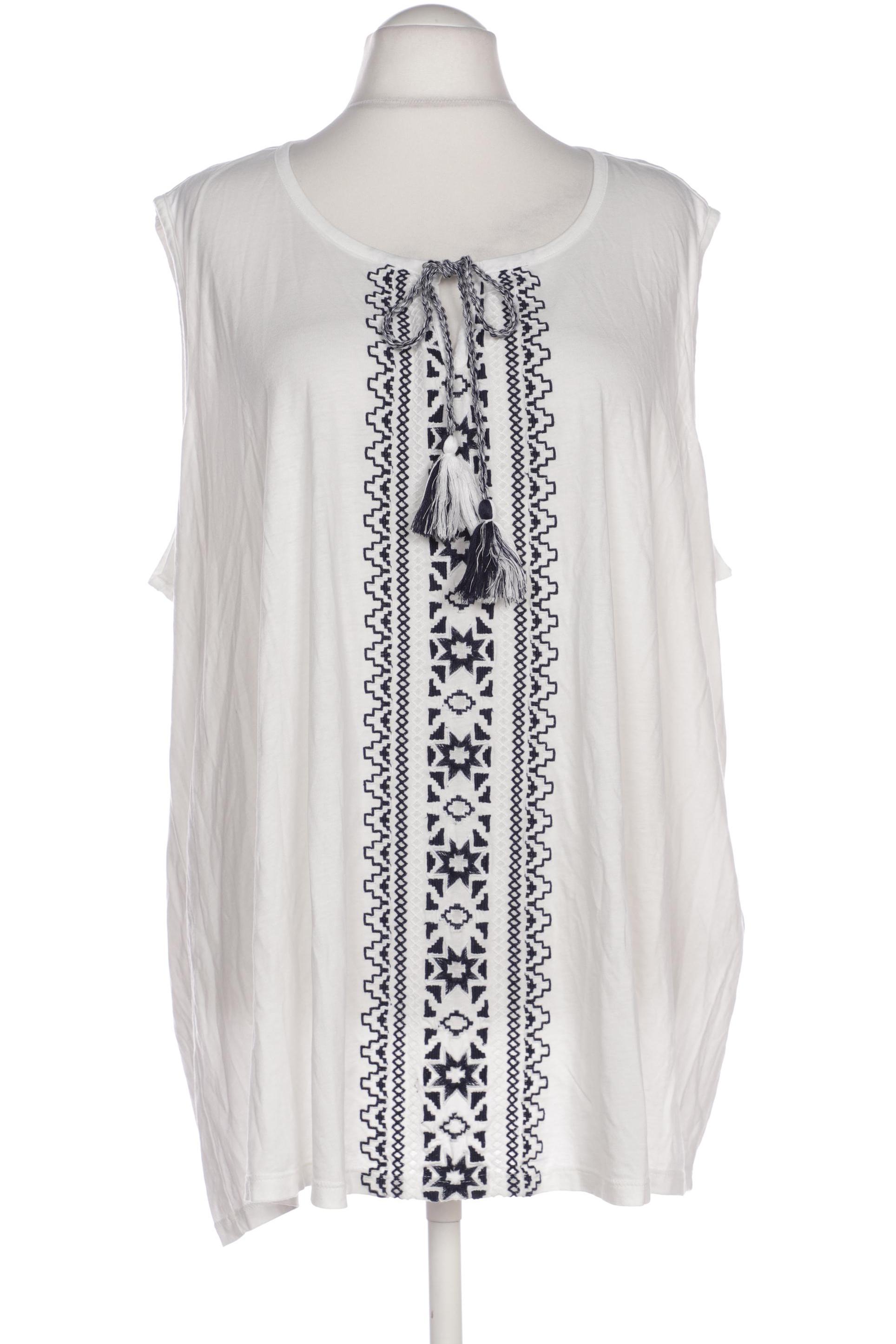 

Ulla Popken Damen Top, weiß, Gr. 54