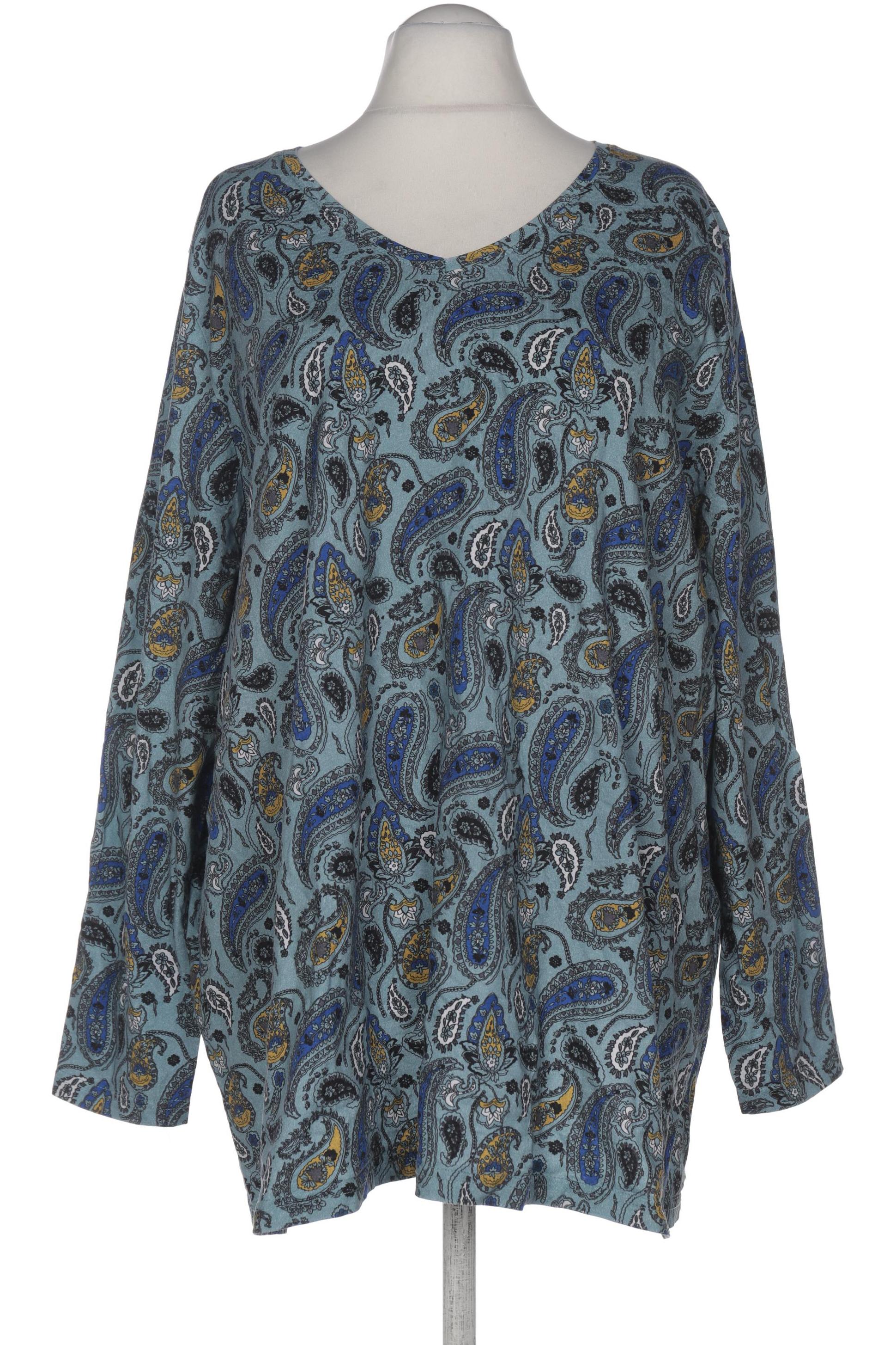 

Ulla Popken Damen Langarmshirt, blau, Gr. 58