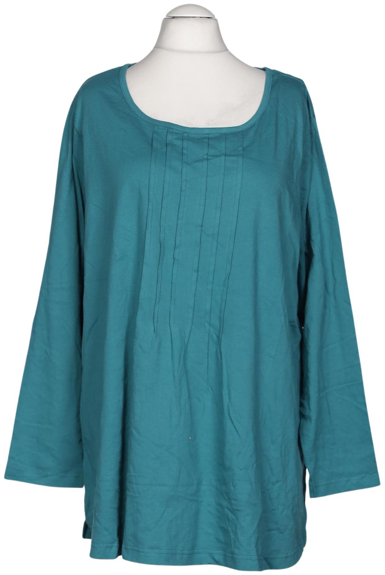 

Ulla Popken Damen Langarmshirt, türkis, Gr. 54