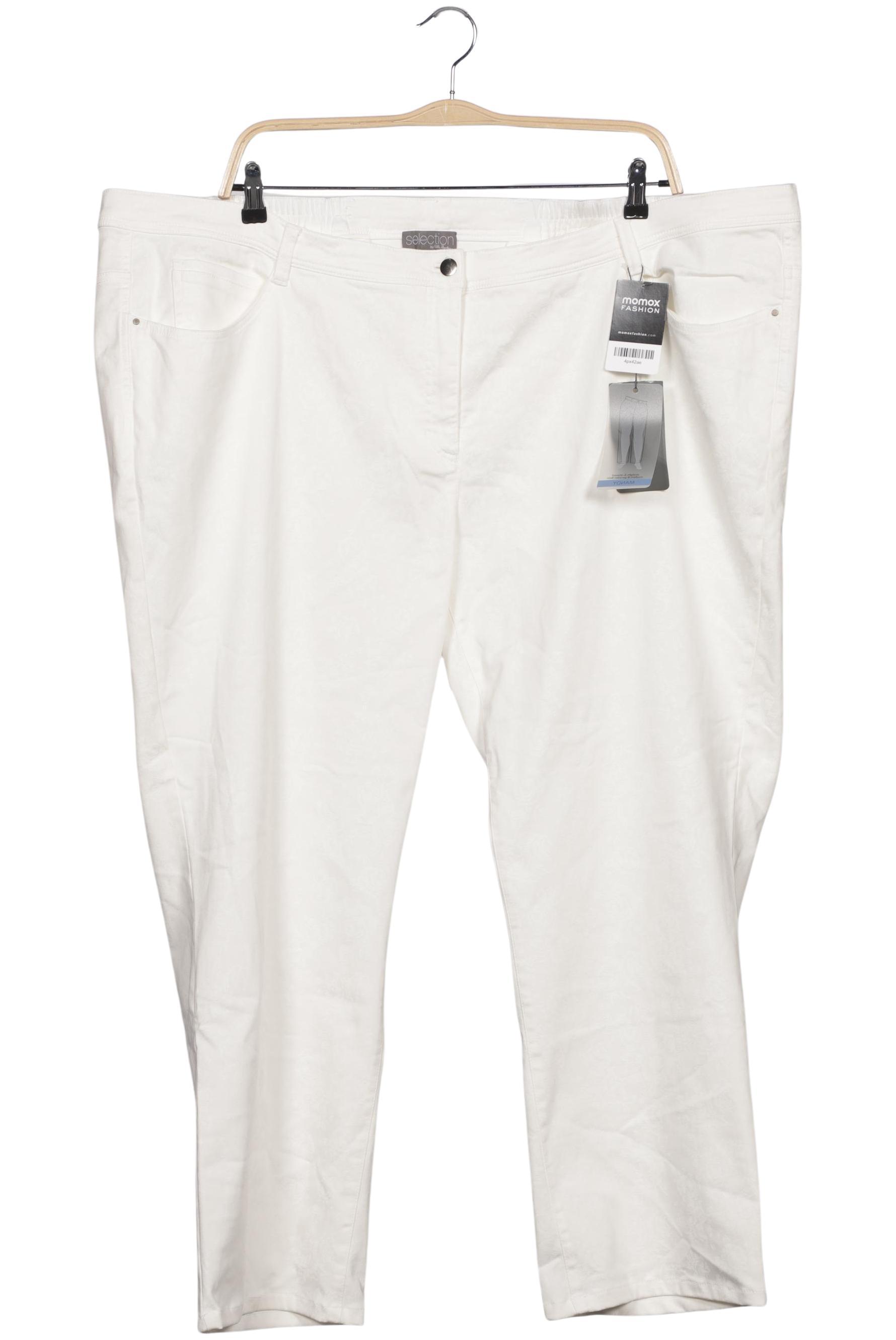 

Ulla Popken Damen Stoffhose, weiß, Gr. 58