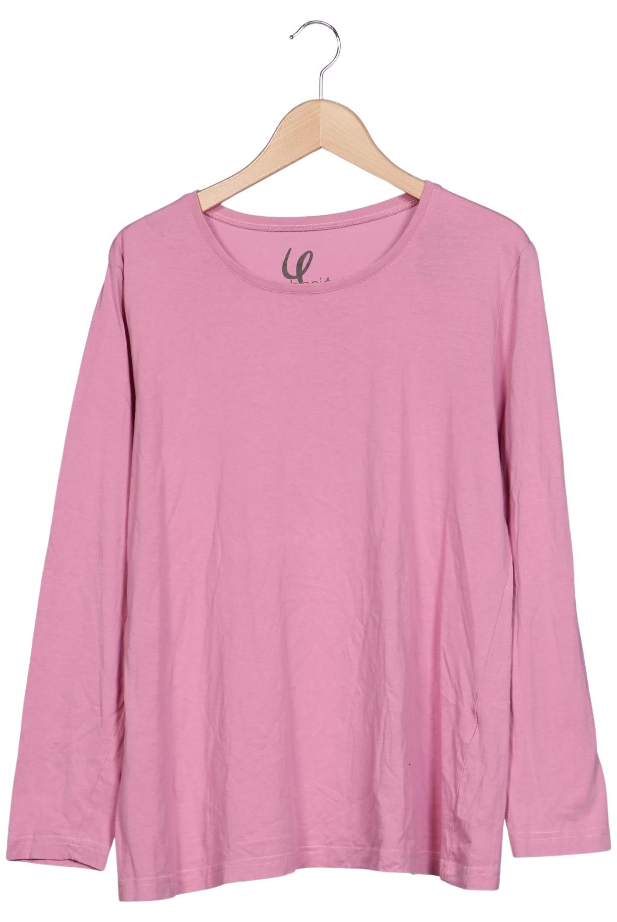 

Ulla Popken Damen Langarmshirt, pink, Gr. 46