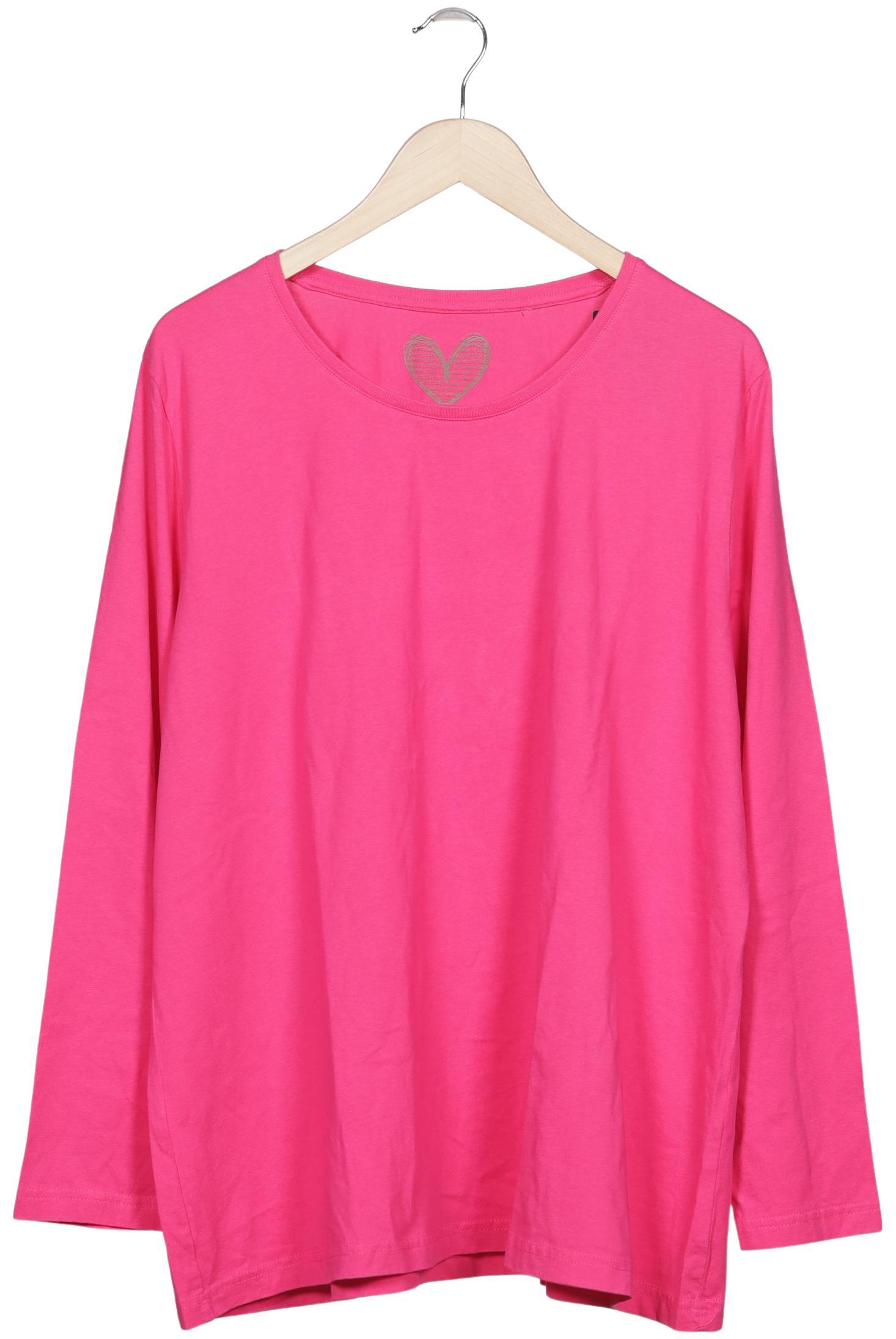 

Ulla Popken Damen Langarmshirt, pink, Gr. 46