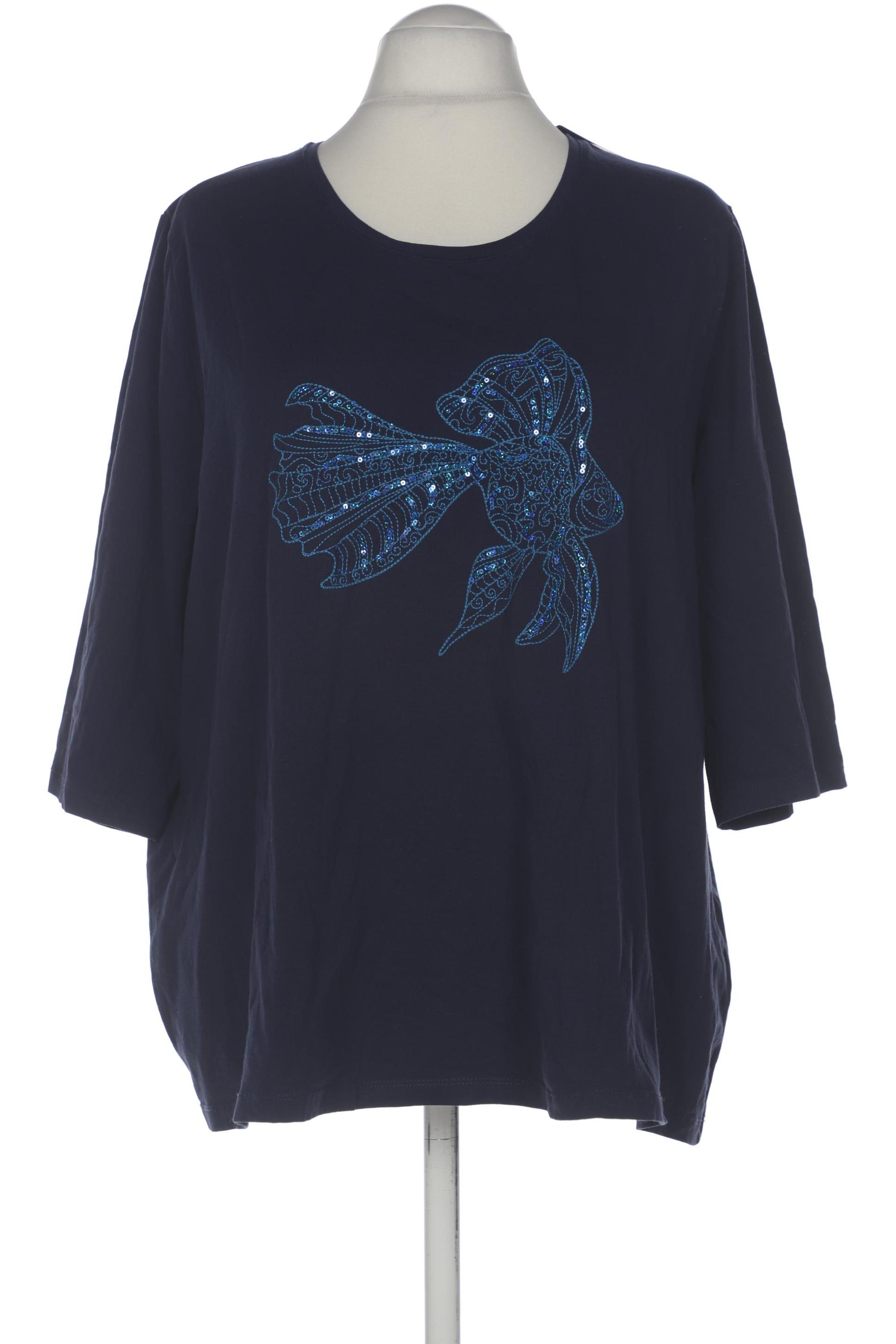 

Ulla Popken Damen T-Shirt, marineblau, Gr. 52