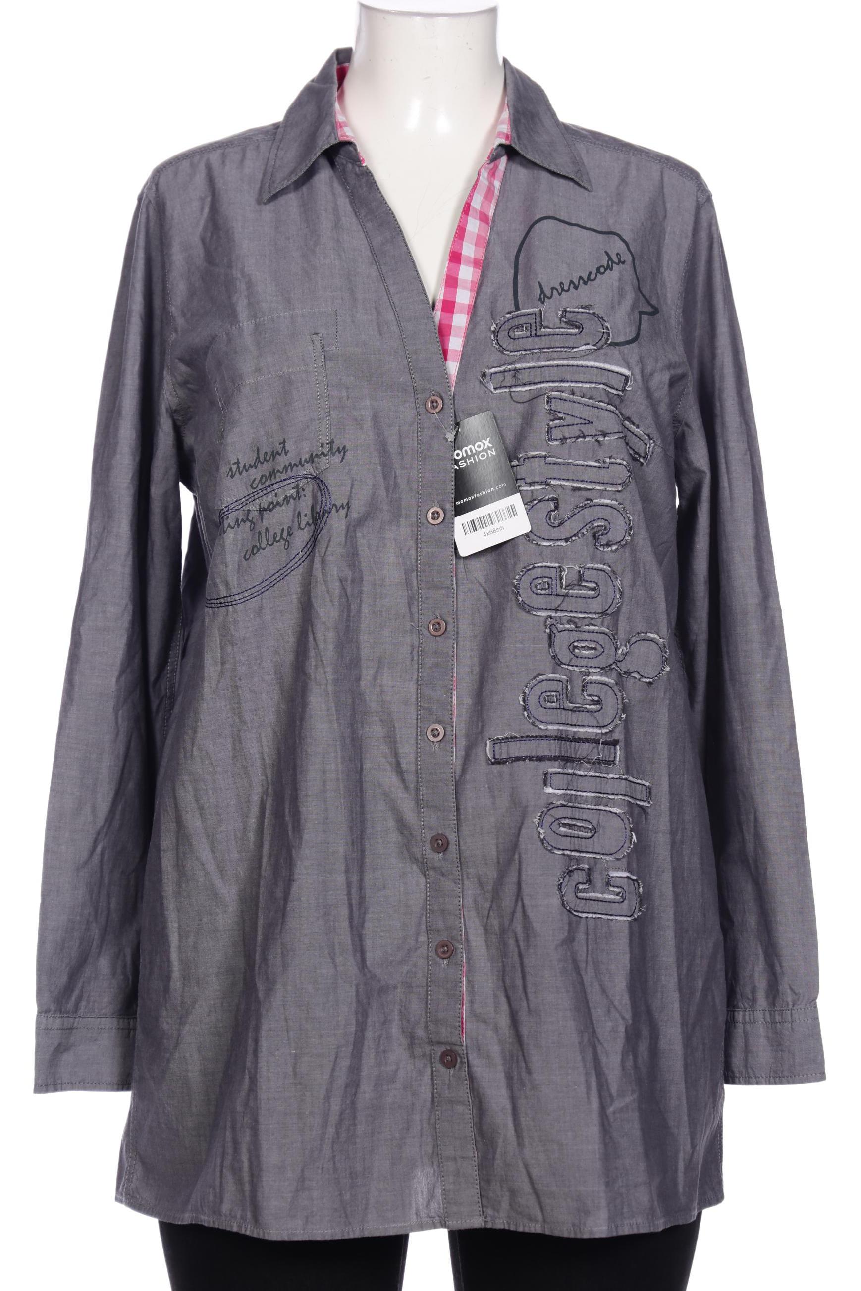 

Ulla Popken Damen Bluse, grau, Gr. 42