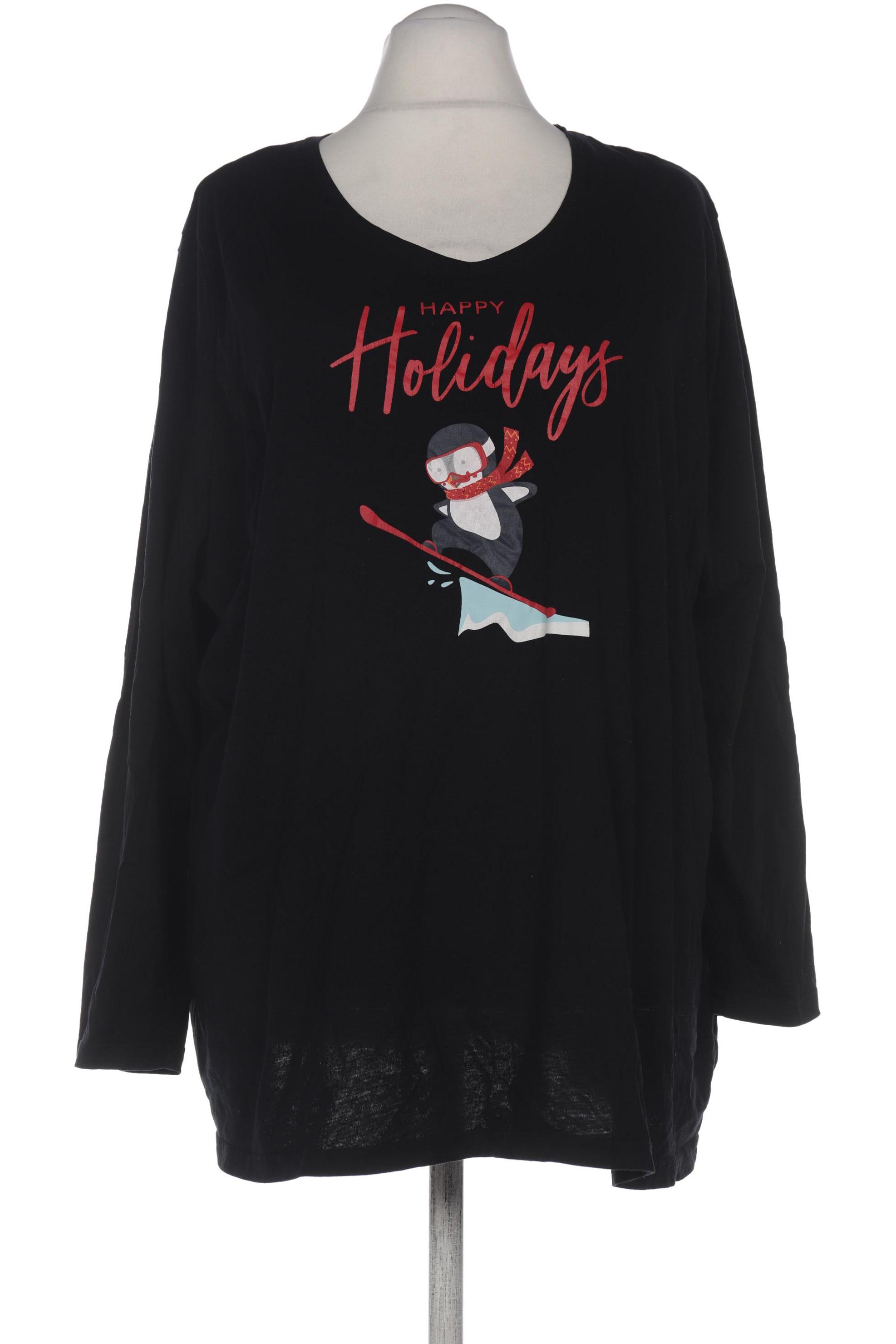 

Ulla Popken Damen Langarmshirt, schwarz, Gr. 54