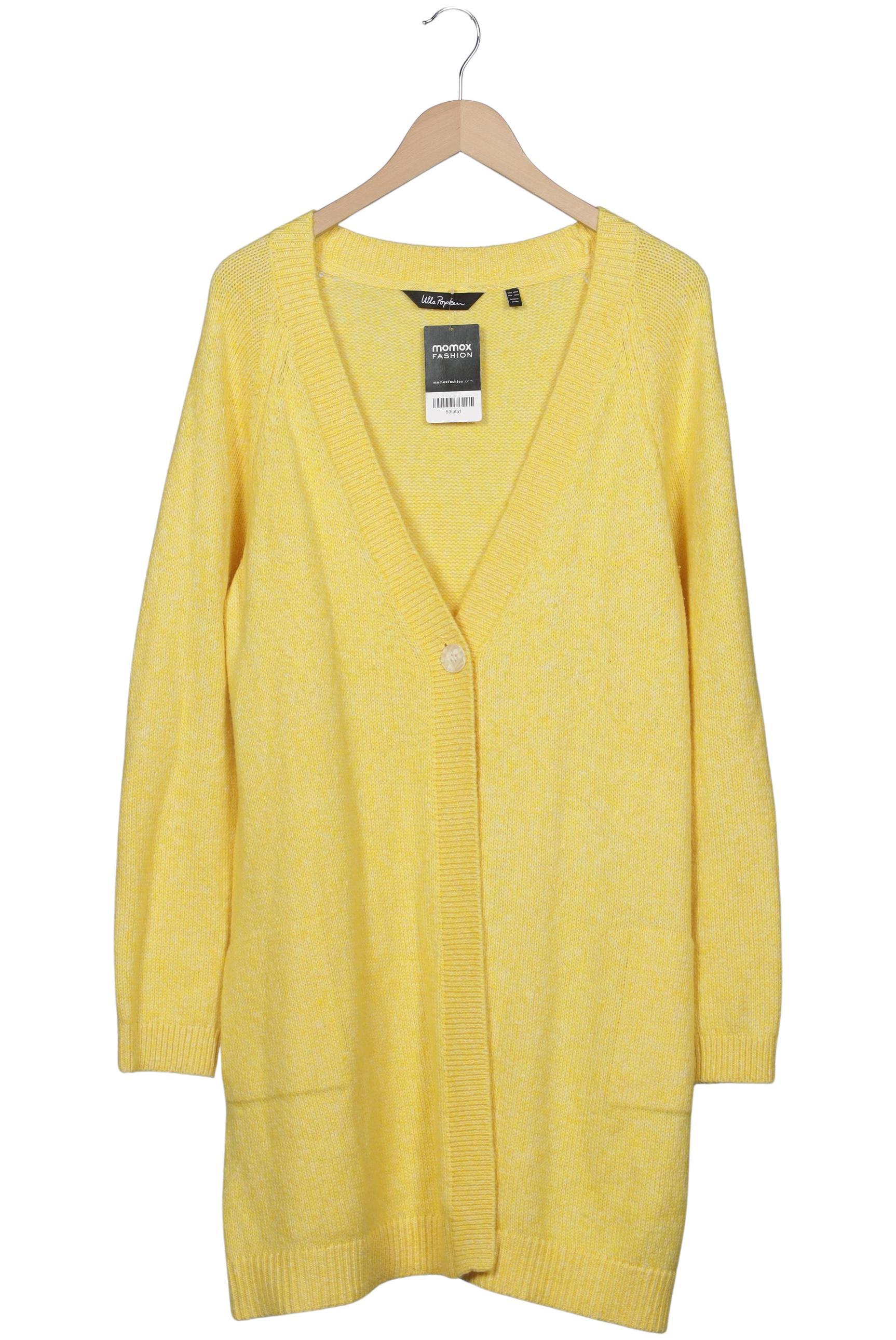 

Ulla Popken Damen Strickjacke, gelb, Gr. 42