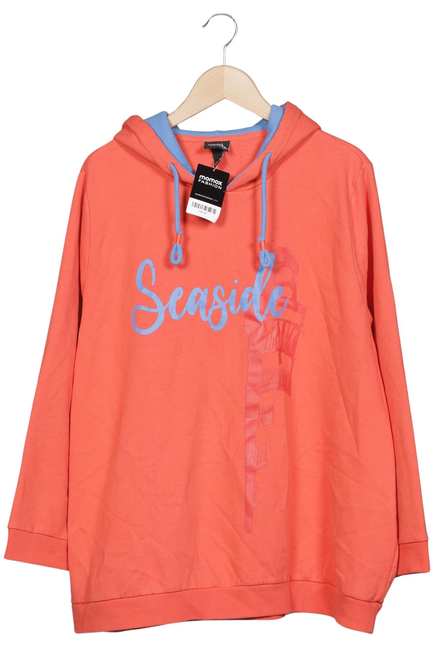 

Ulla Popken Damen Kapuzenpullover, orange, Gr. 50