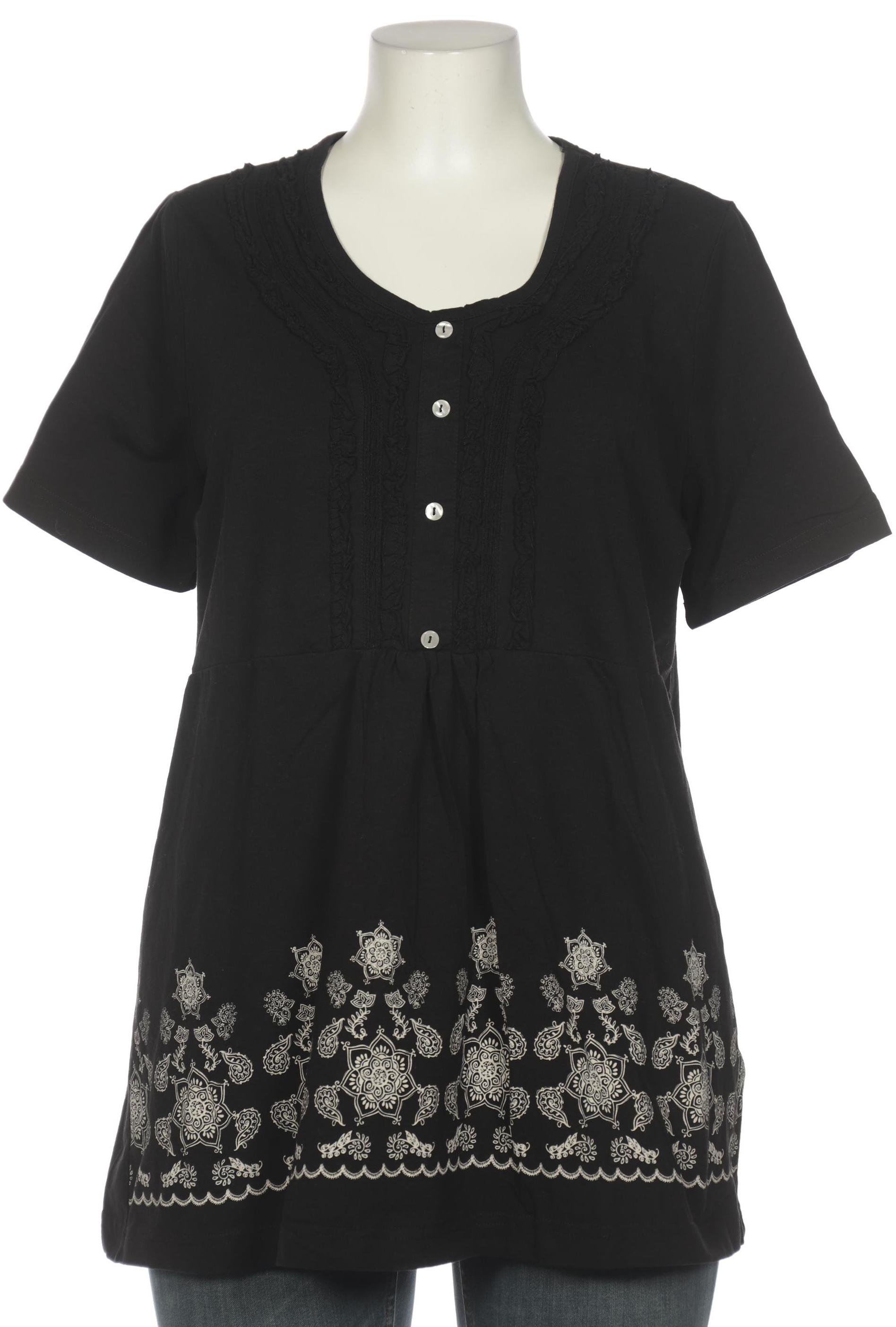 

Ulla Popken Damen Bluse, schwarz, Gr. 46
