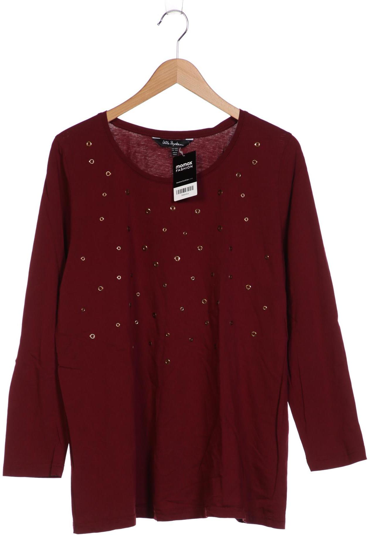 

Ulla Popken Damen Langarmshirt, bordeaux, Gr. 46