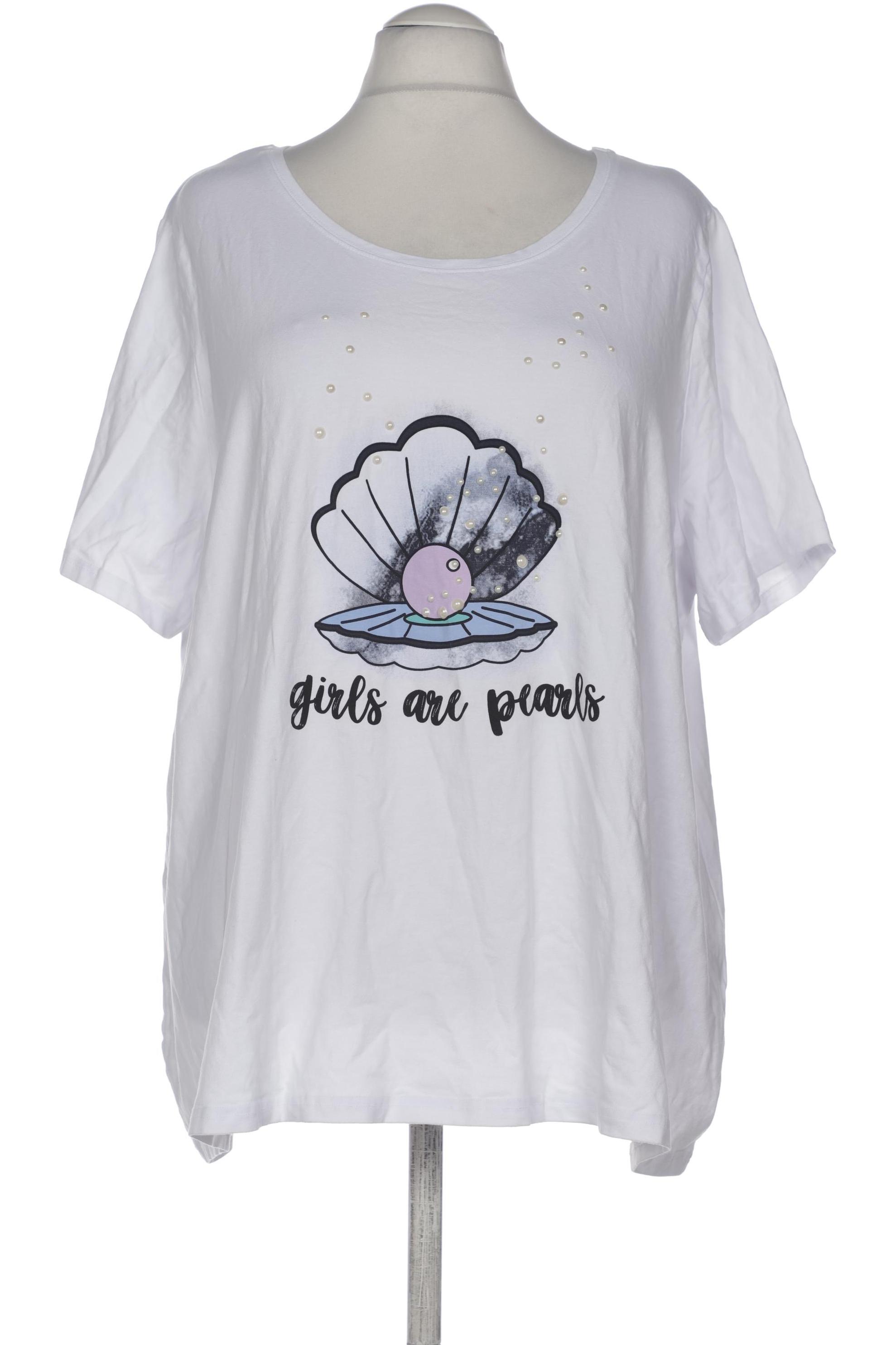 

Ulla Popken Damen T-Shirt, weiß, Gr. 54