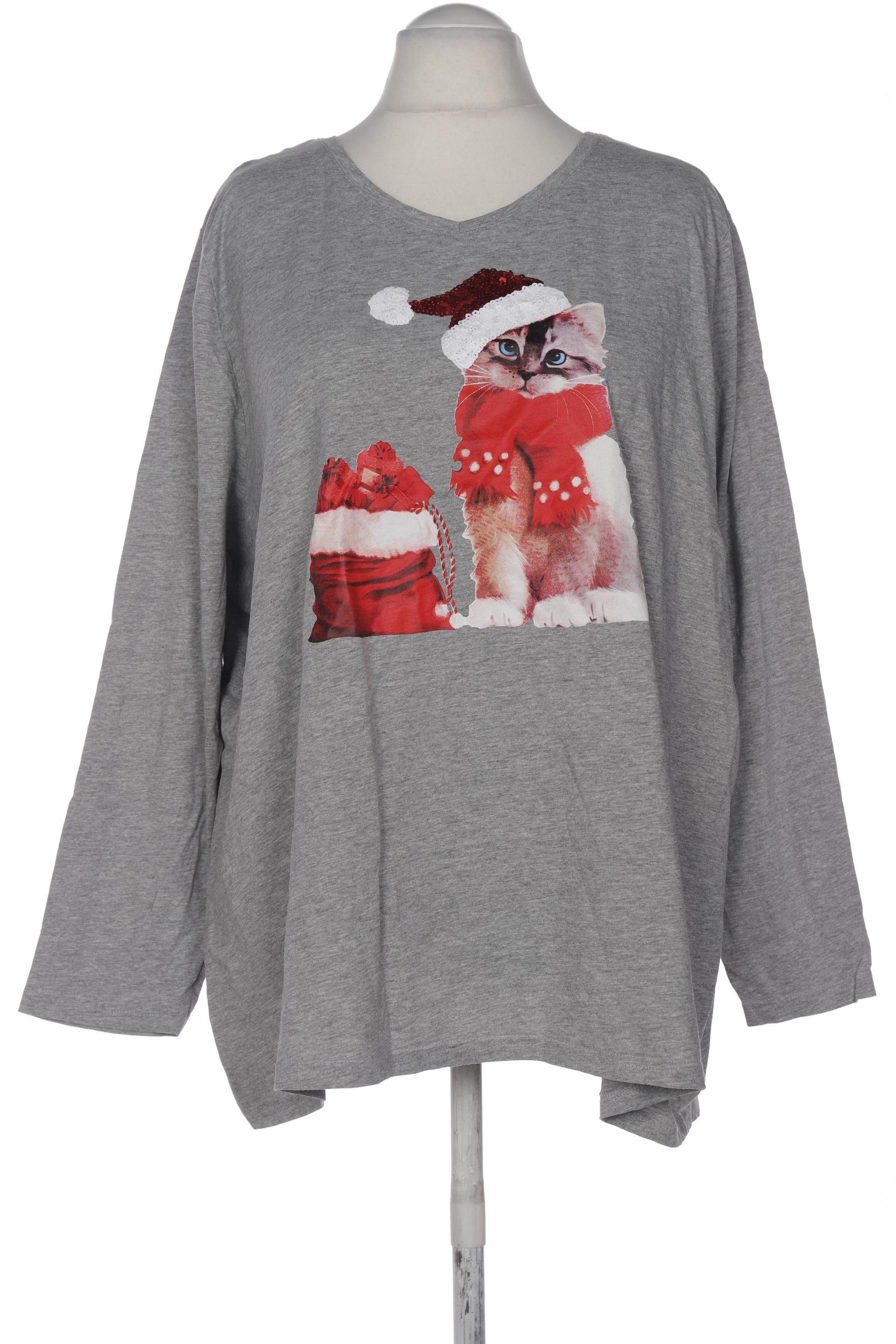 

Ulla Popken Damen Langarmshirt, grau