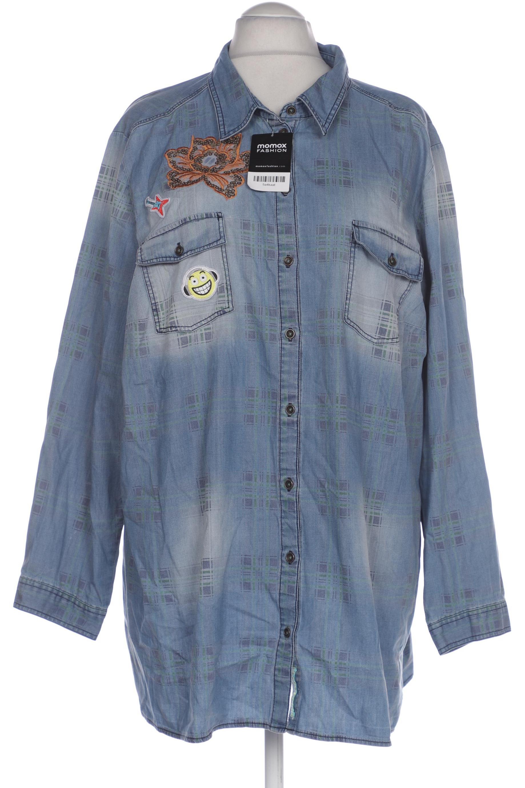 

Ulla Popken Damen Bluse, blau, Gr. 54