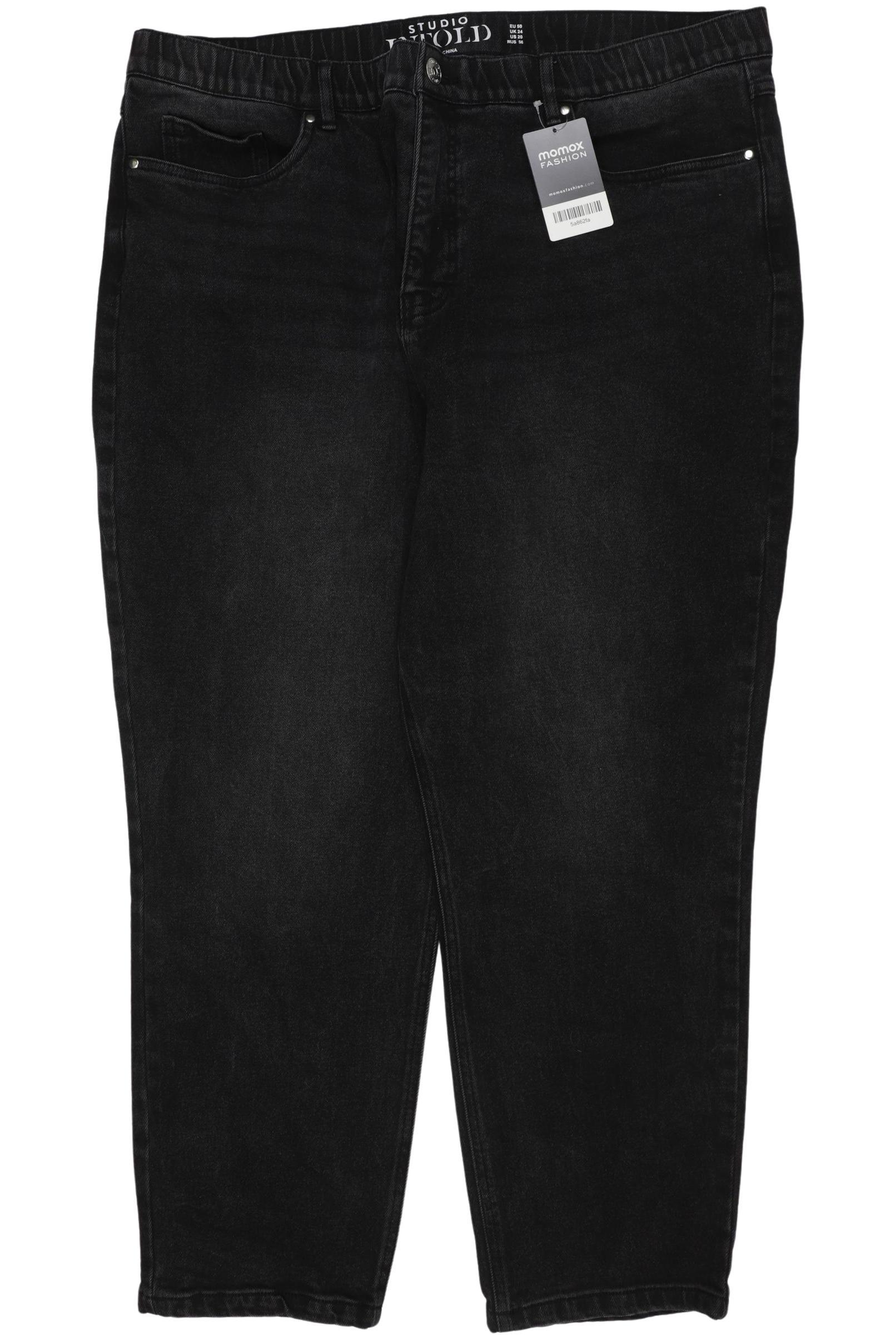

Ulla Popken Damen Jeans, schwarz, Gr. 50