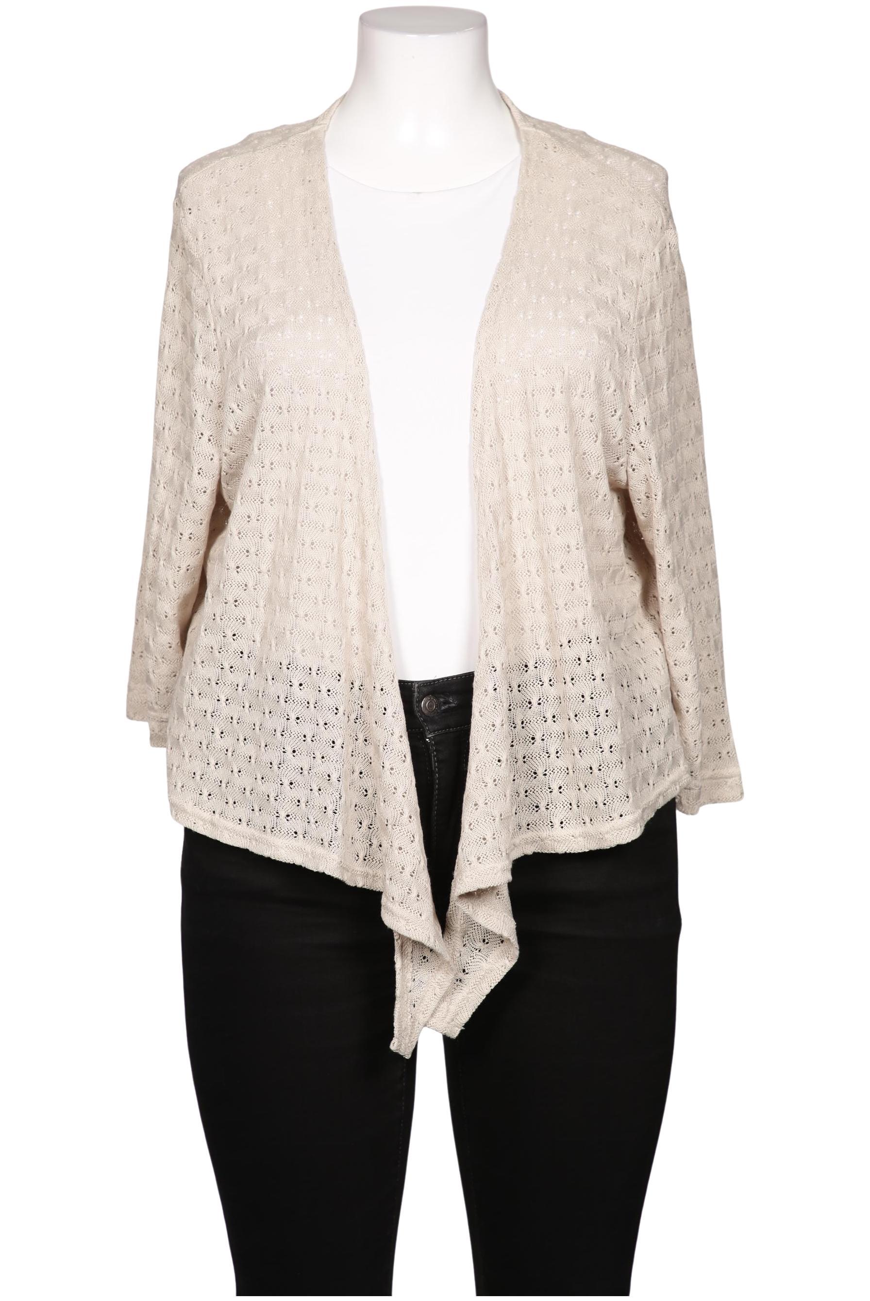 

Ulla Popken Damen Strickjacke, beige, Gr. 50