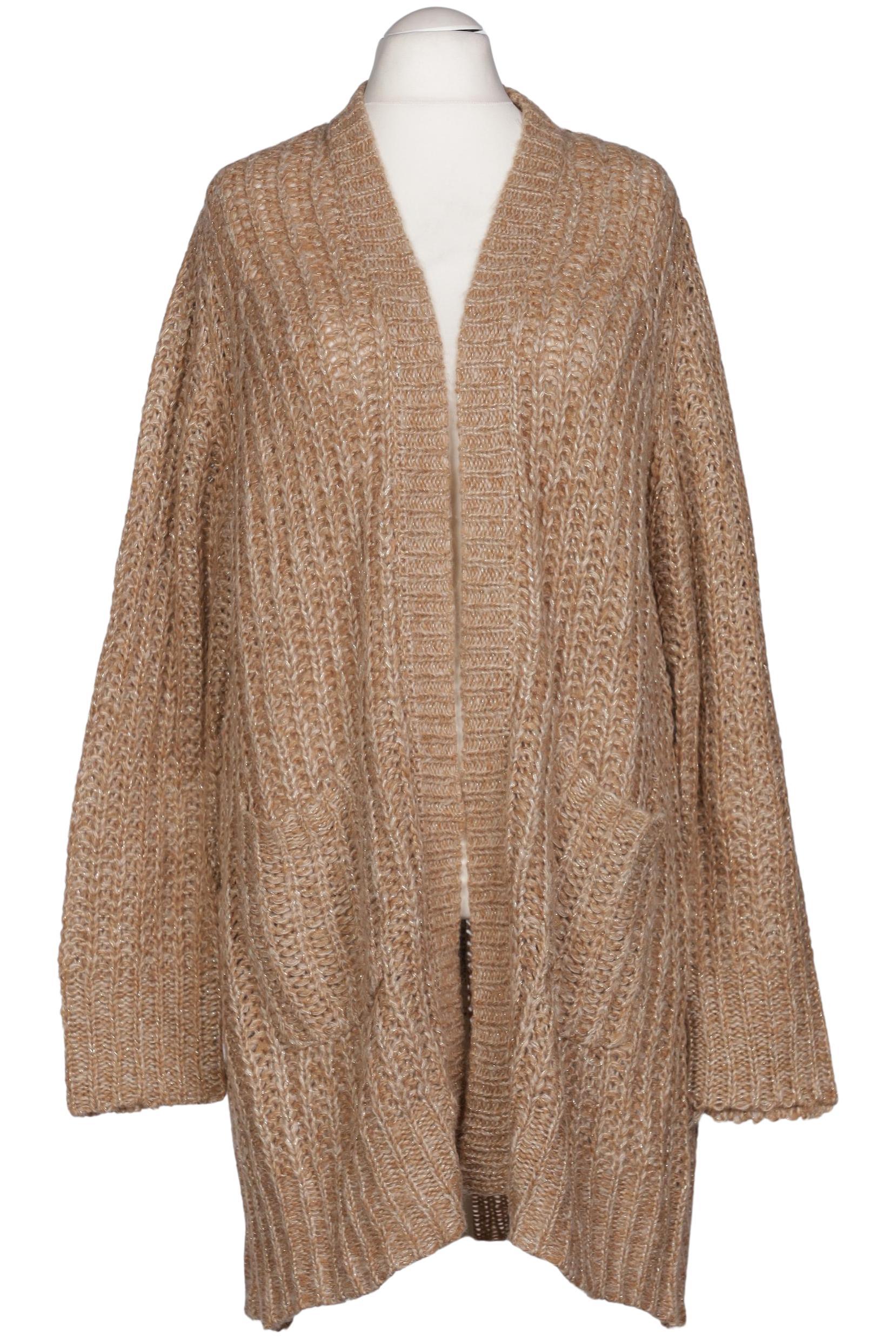 

Ulla Popken Damen Strickjacke, beige, Gr. 54