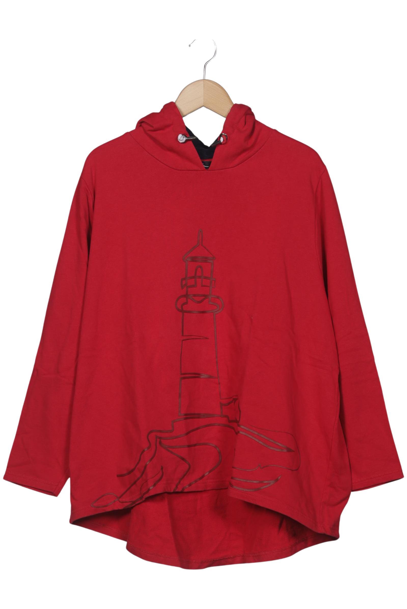 

Ulla Popken Damen Kapuzenpullover, rot, Gr. 50