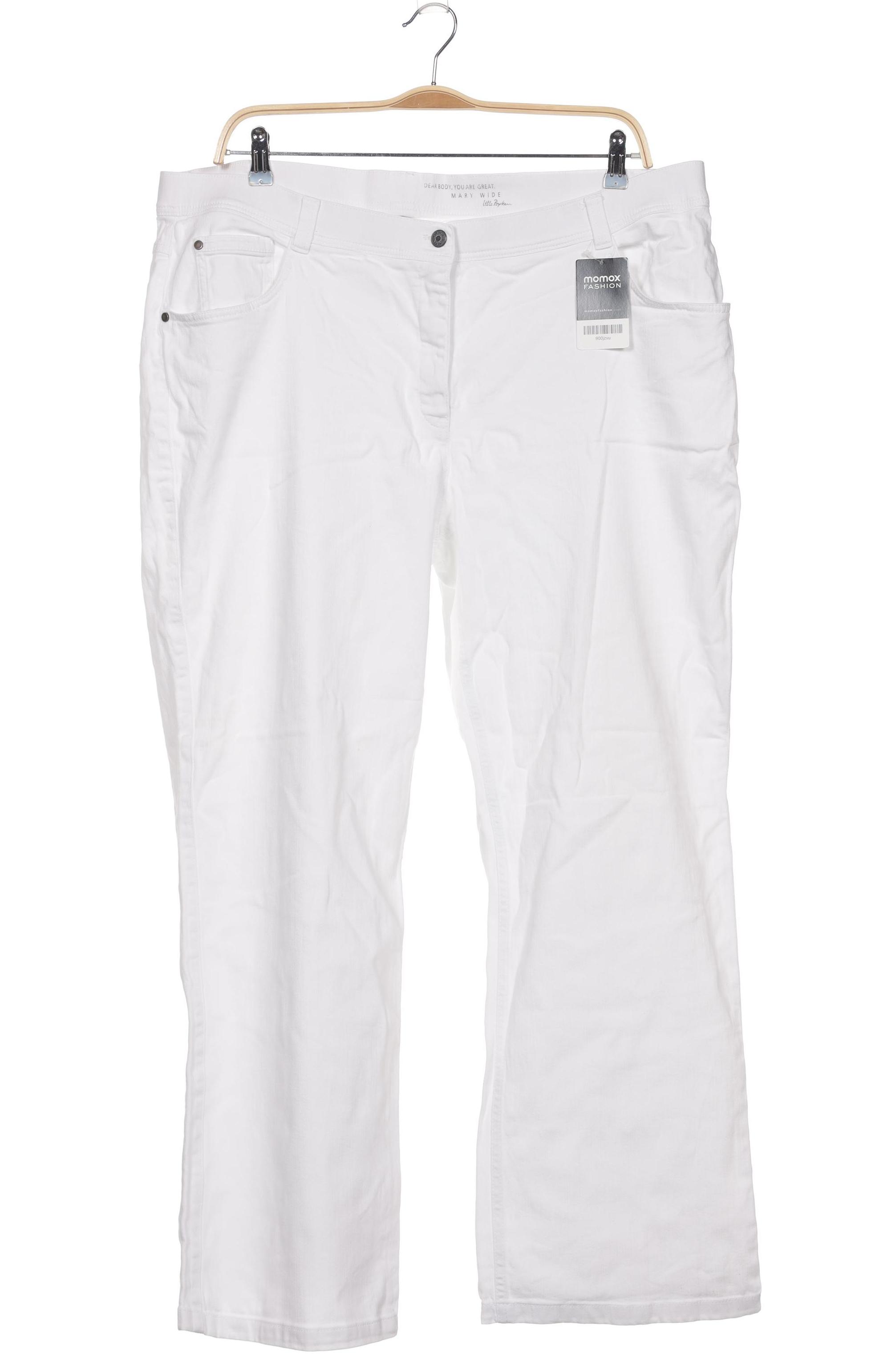 

Ulla Popken Damen Jeans, weiß, Gr. 52